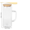 20 oz Glass Snow Globe Tumbler