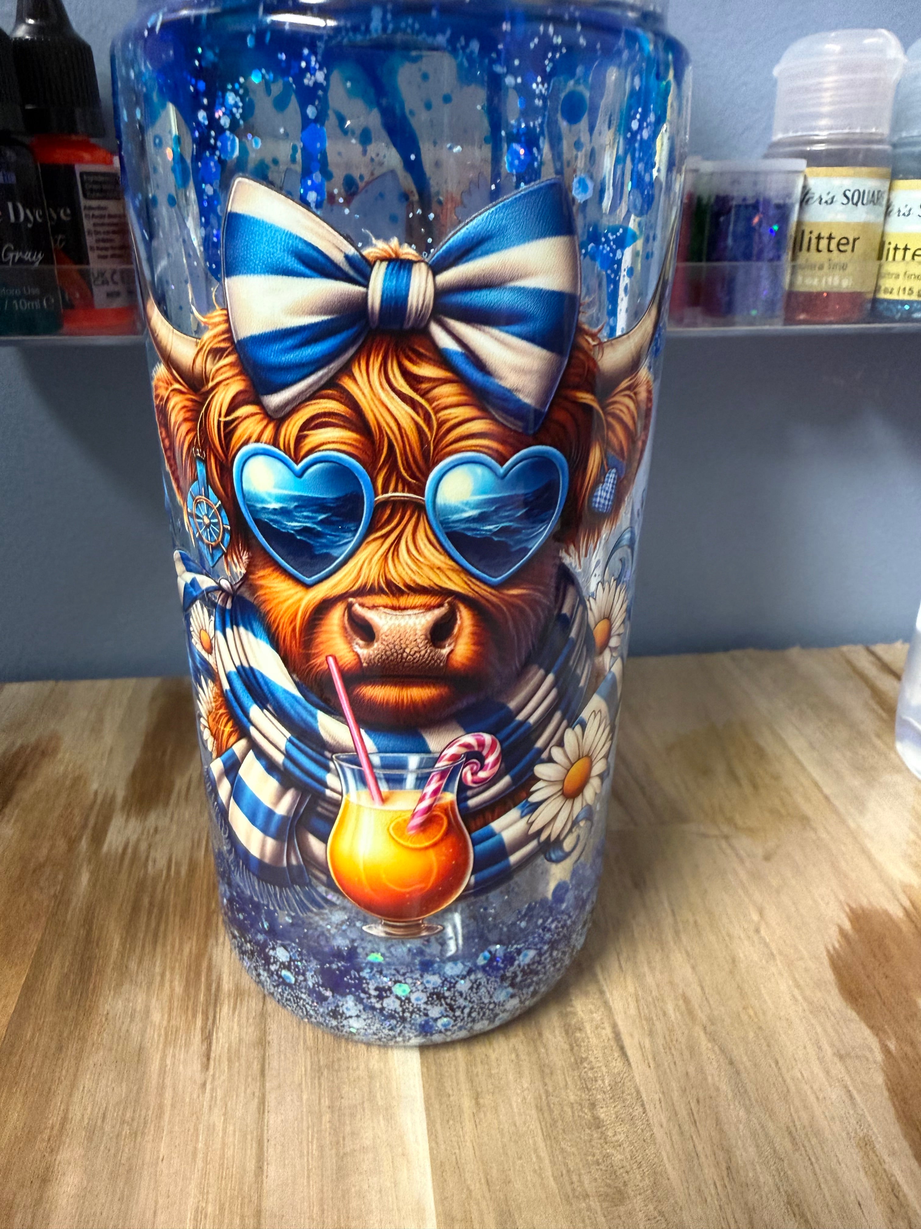 lava blue cow