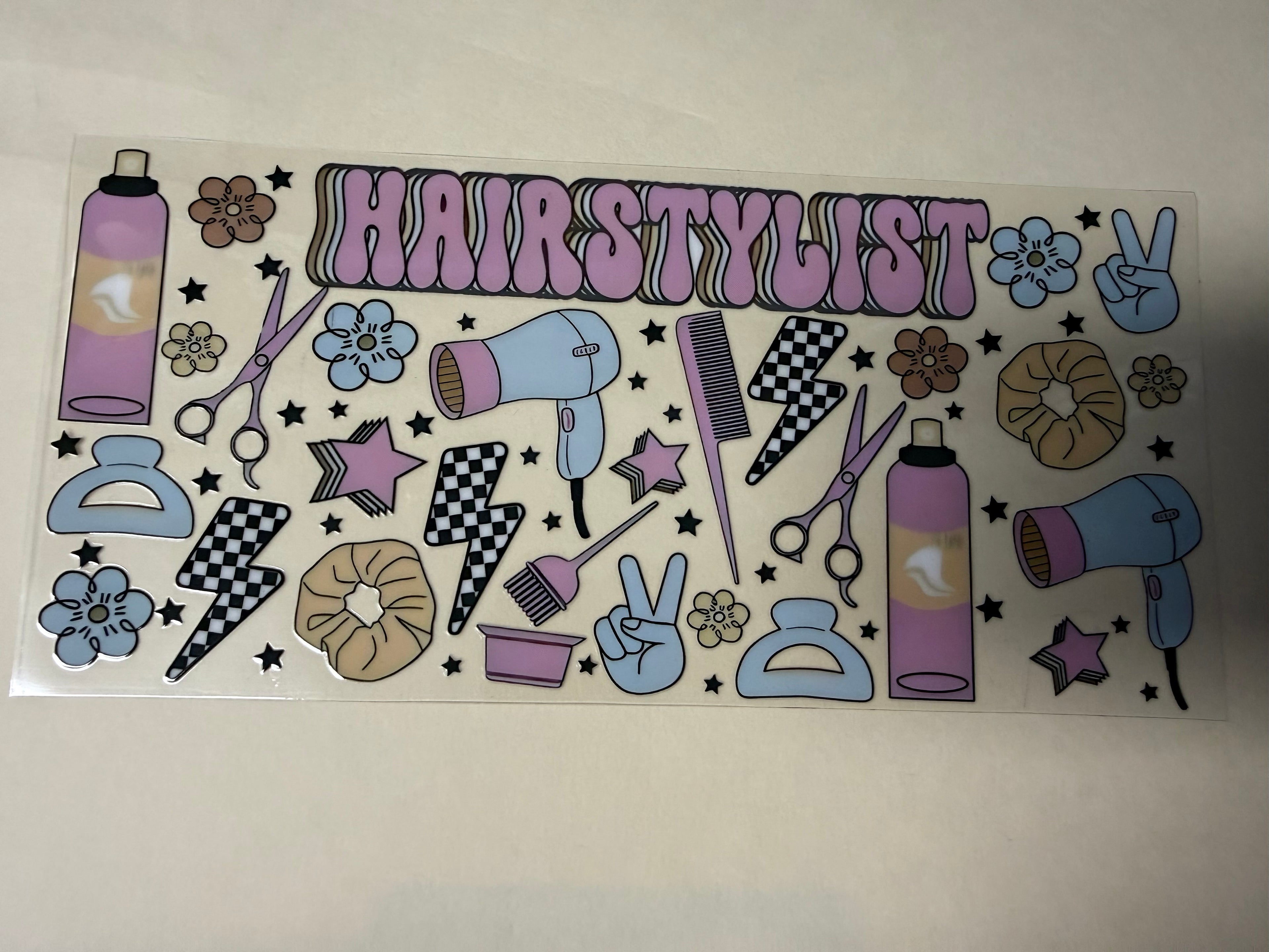 hair stylest UV DTF