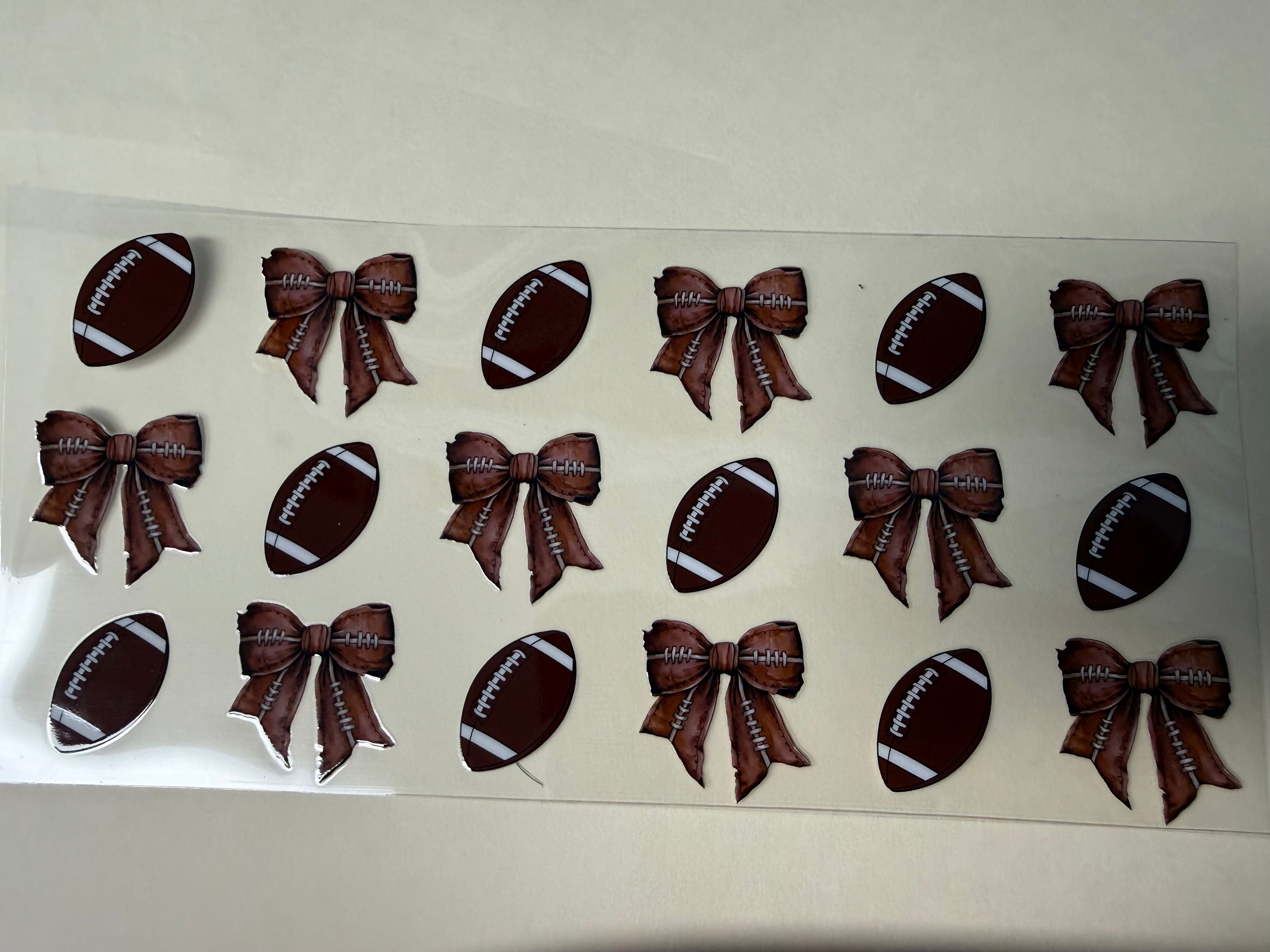 football and bows