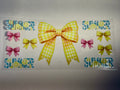 yellow pink bows