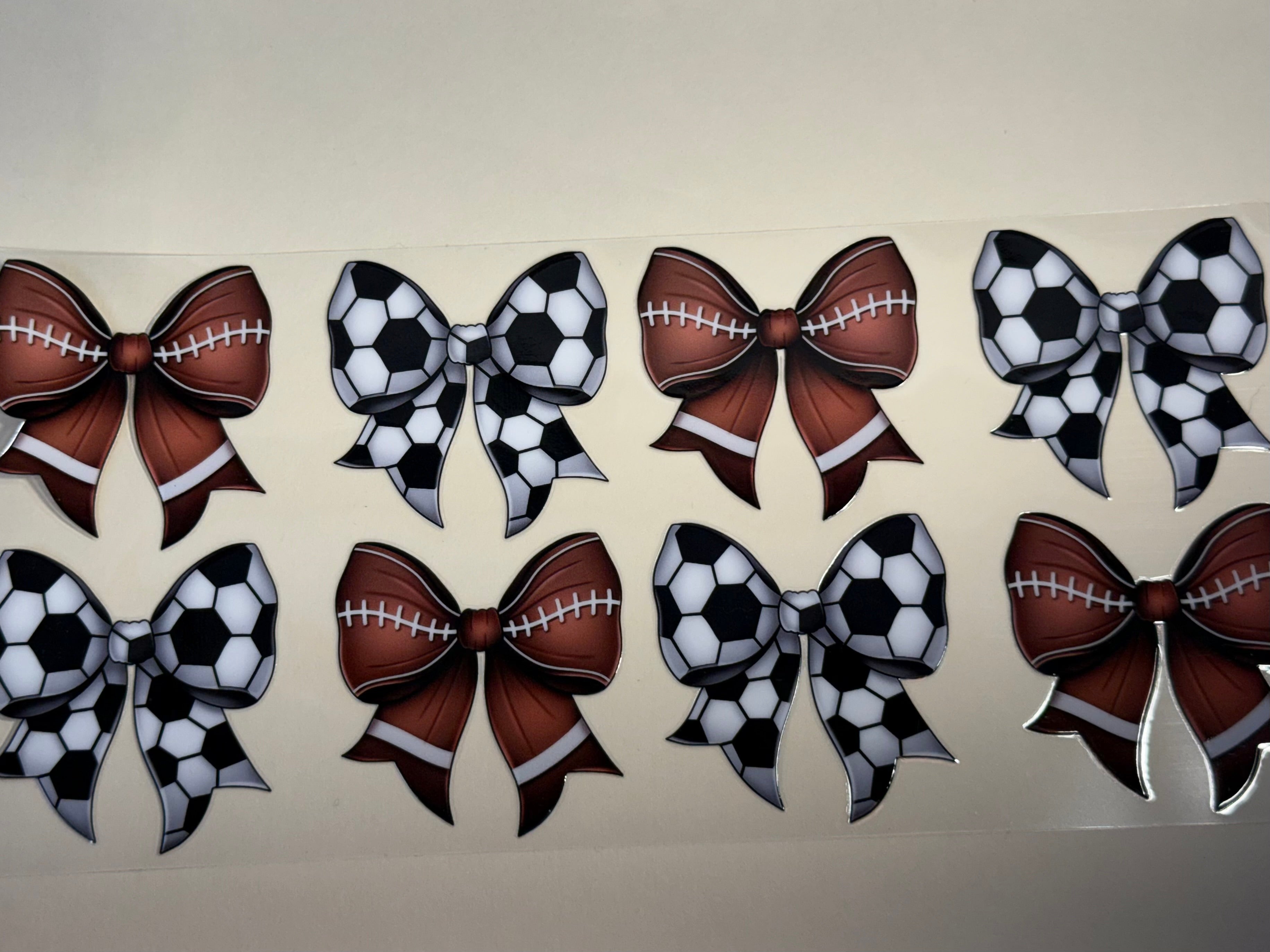 soccer and football bows