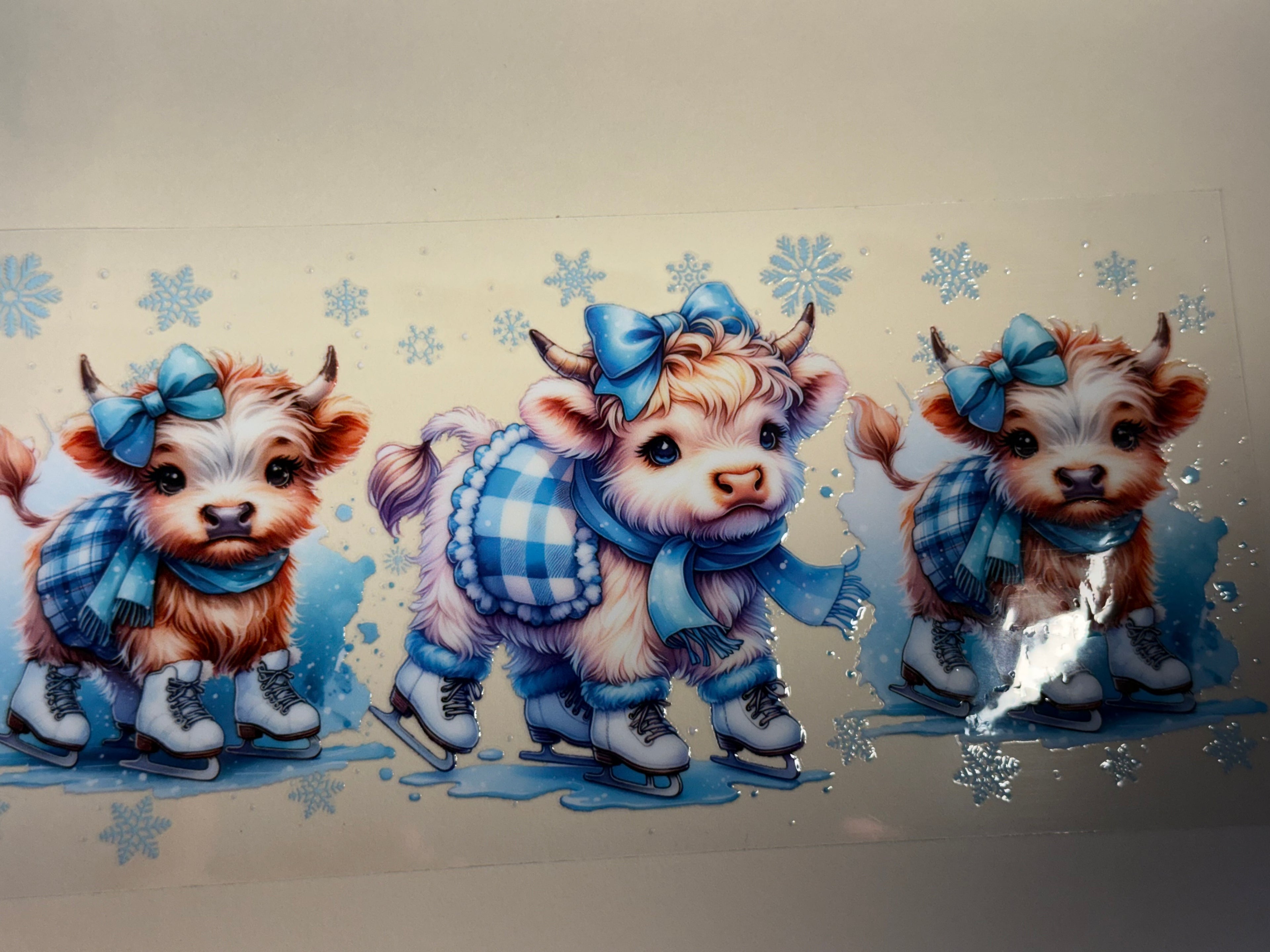 Ice Skating cow