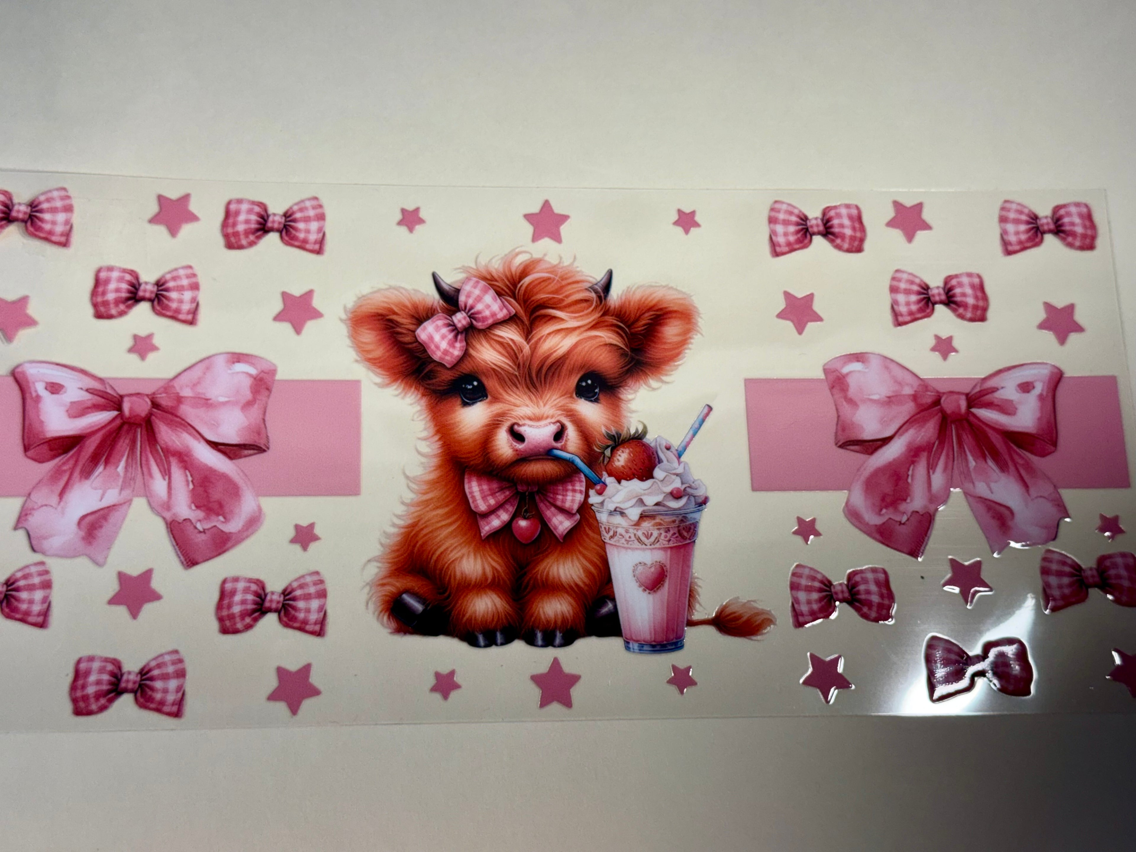 pink strawberry cow
