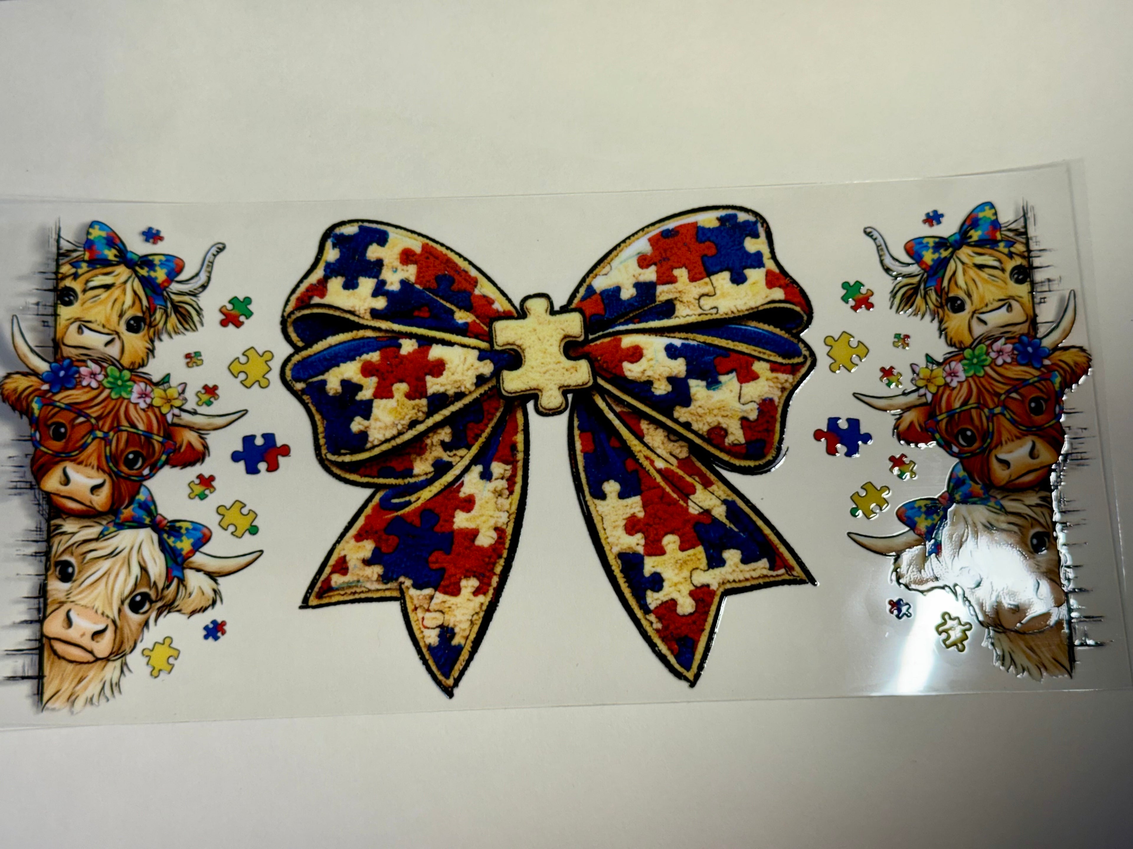 autism cow bow