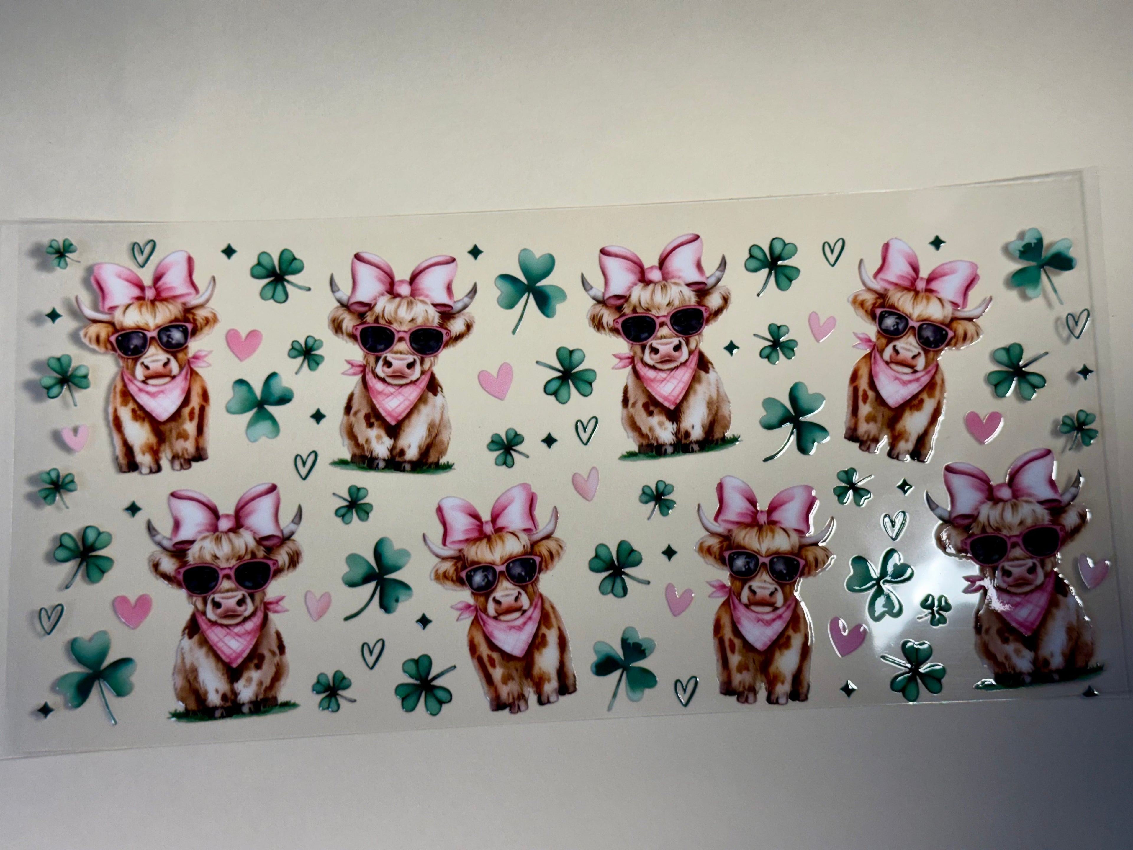 pink cow  clover