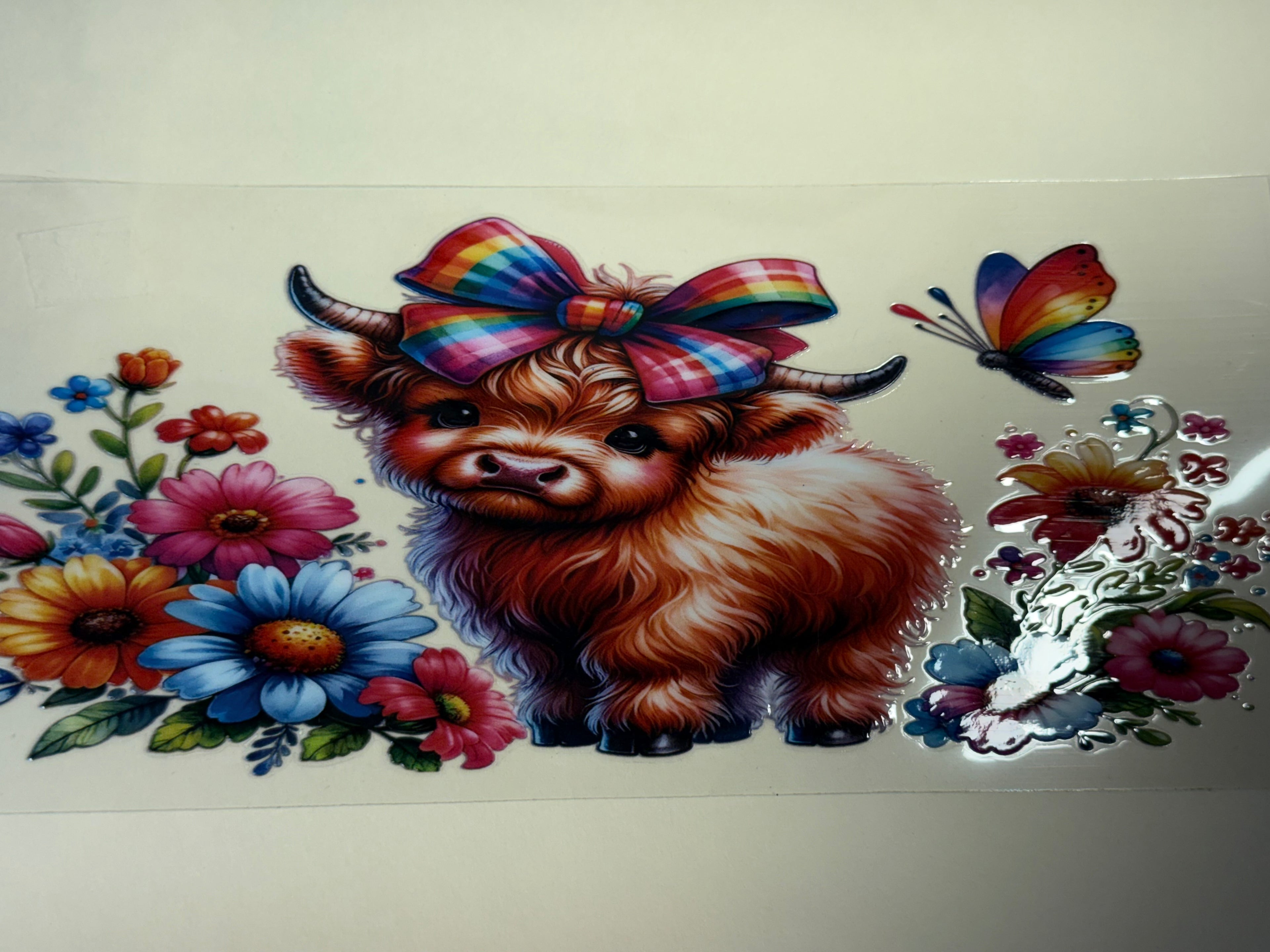 colorful cow