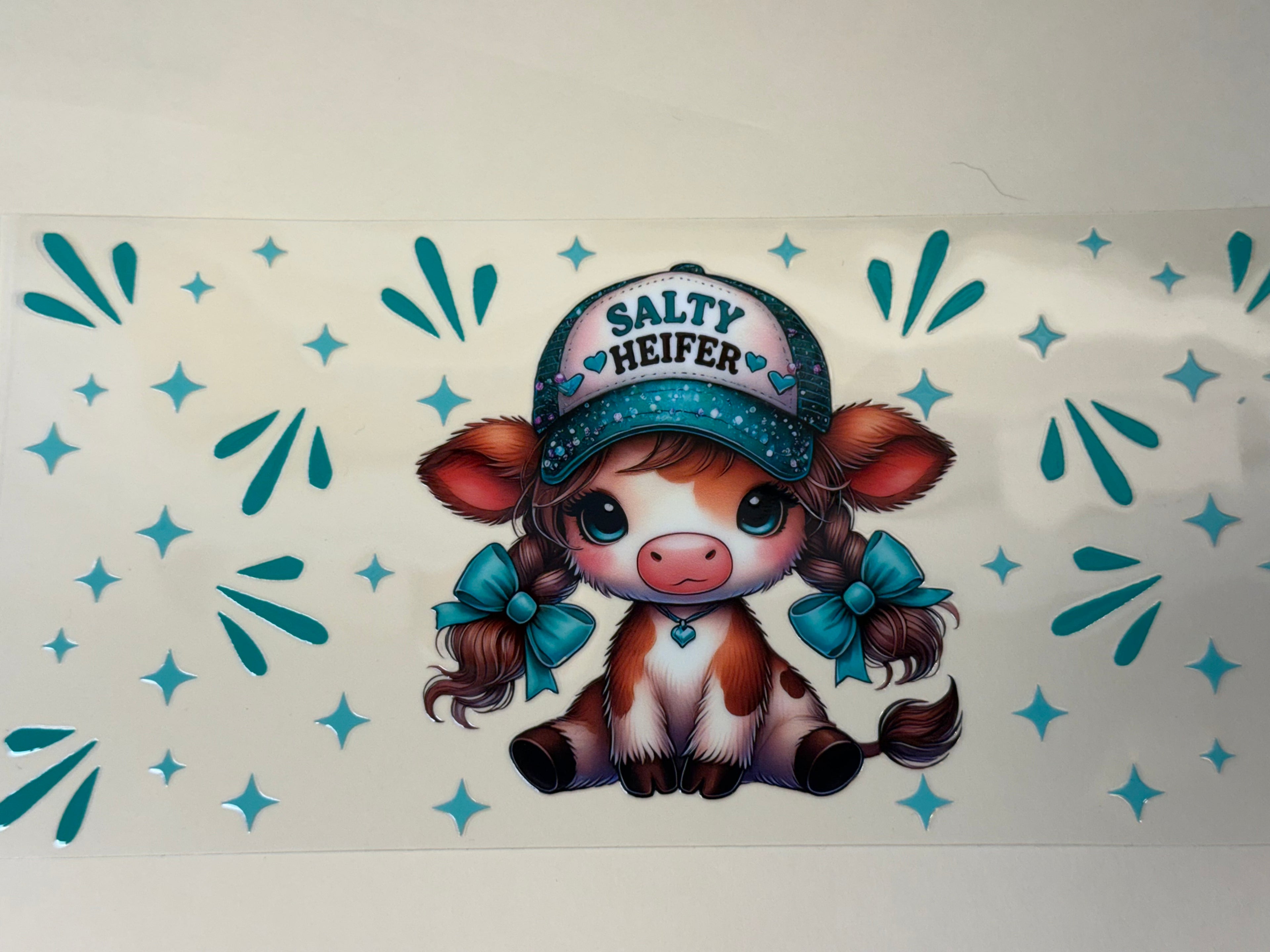 salty teal cow