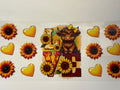 sunflower love cow