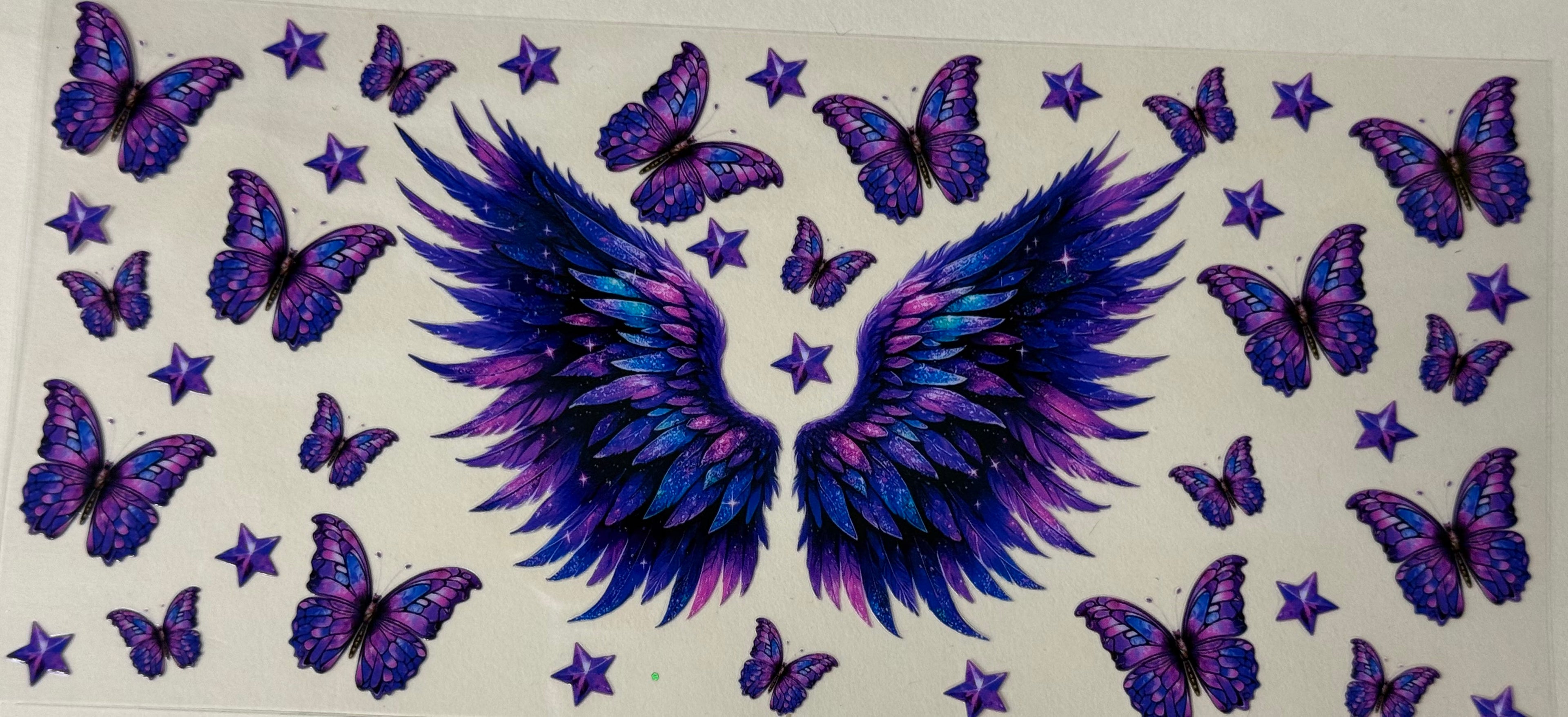 purple wing and butterfly