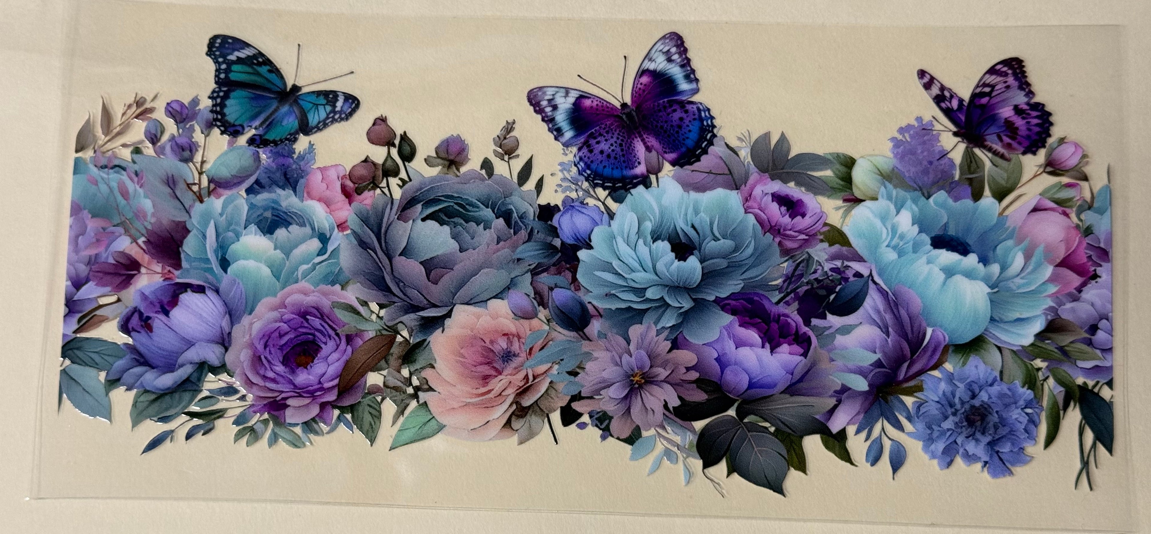 flowers and butterflies