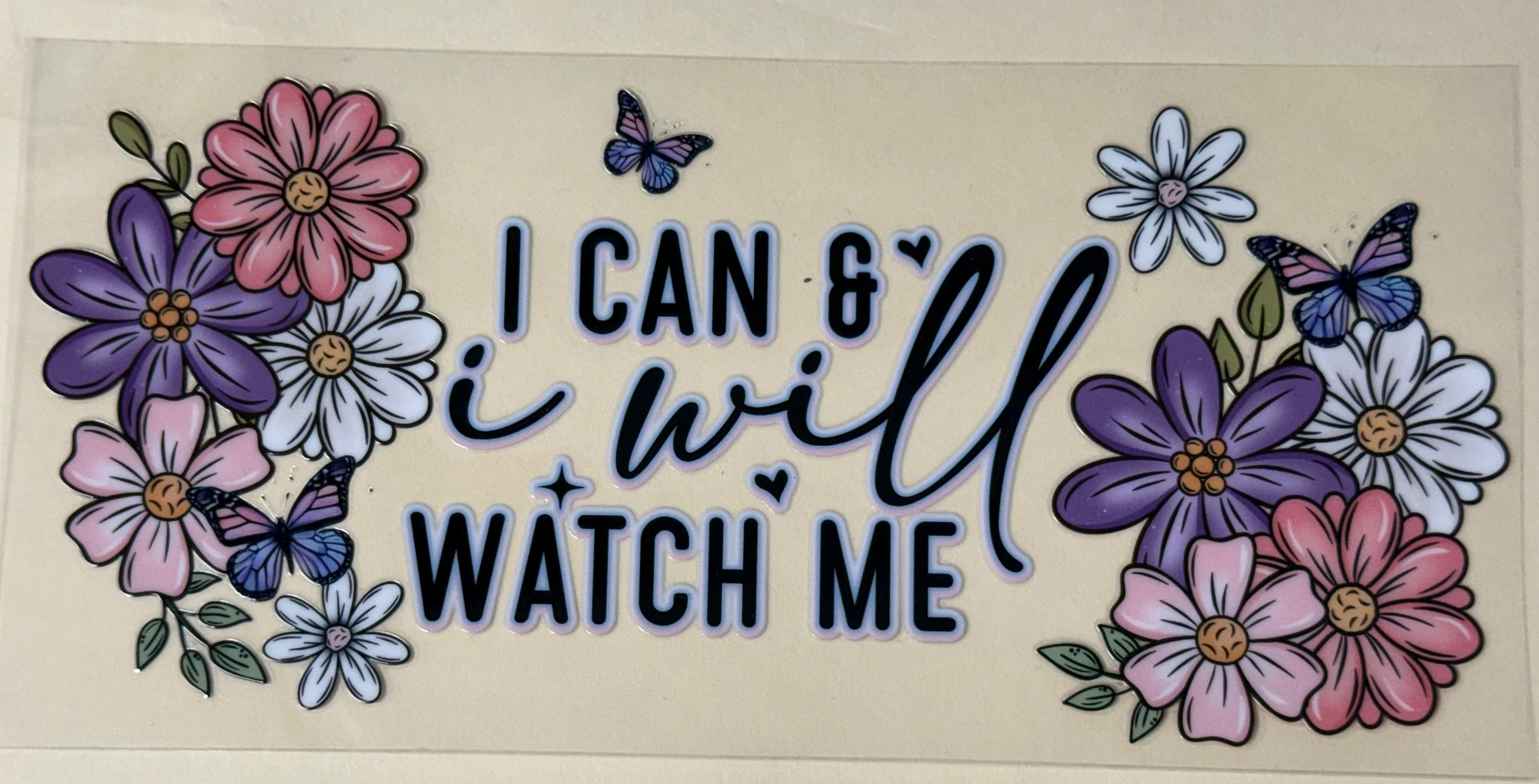 I can and I will