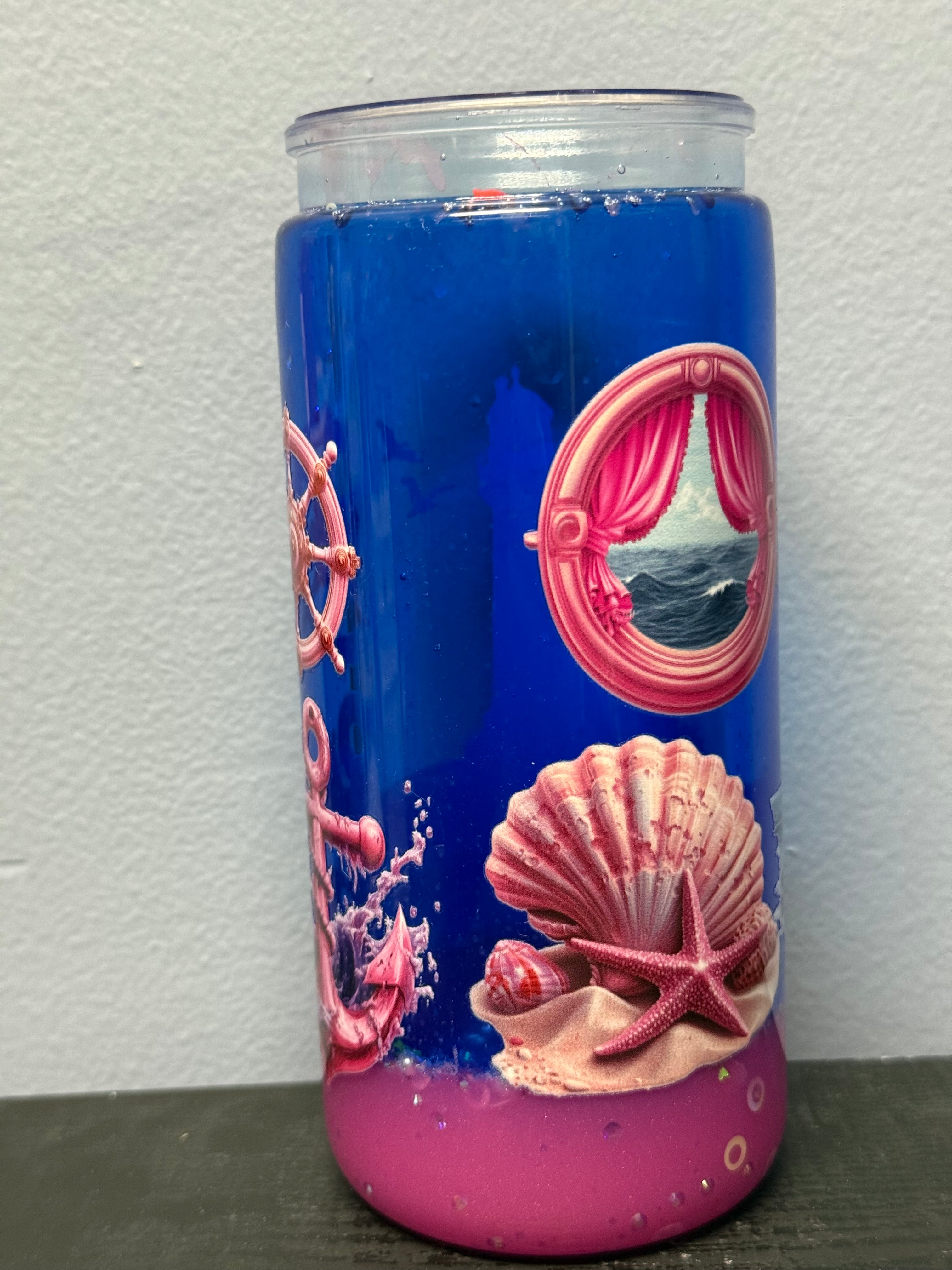 20 oz Pink Light house Lava Cup