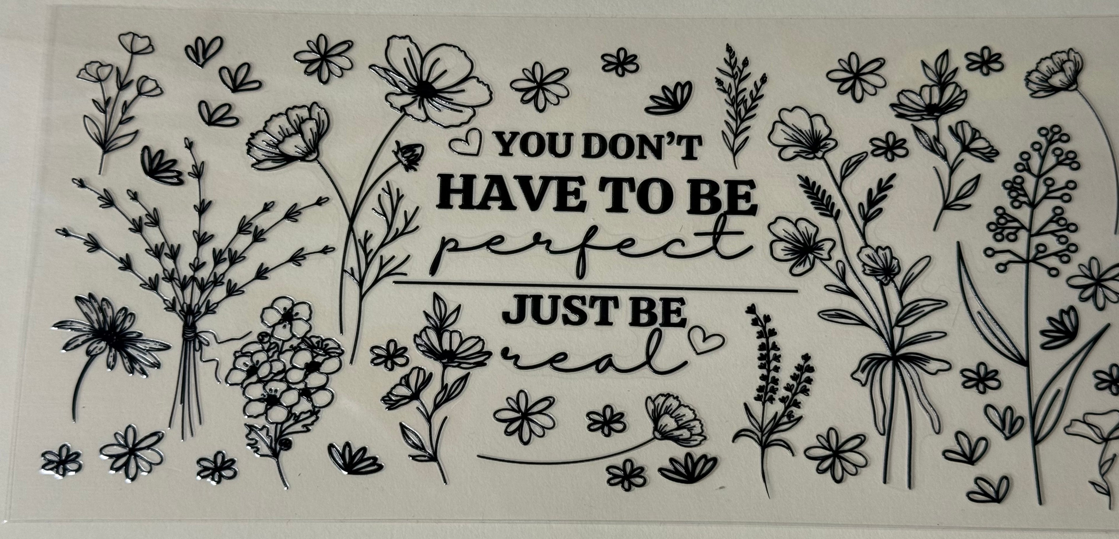 You don't have to be perfect
