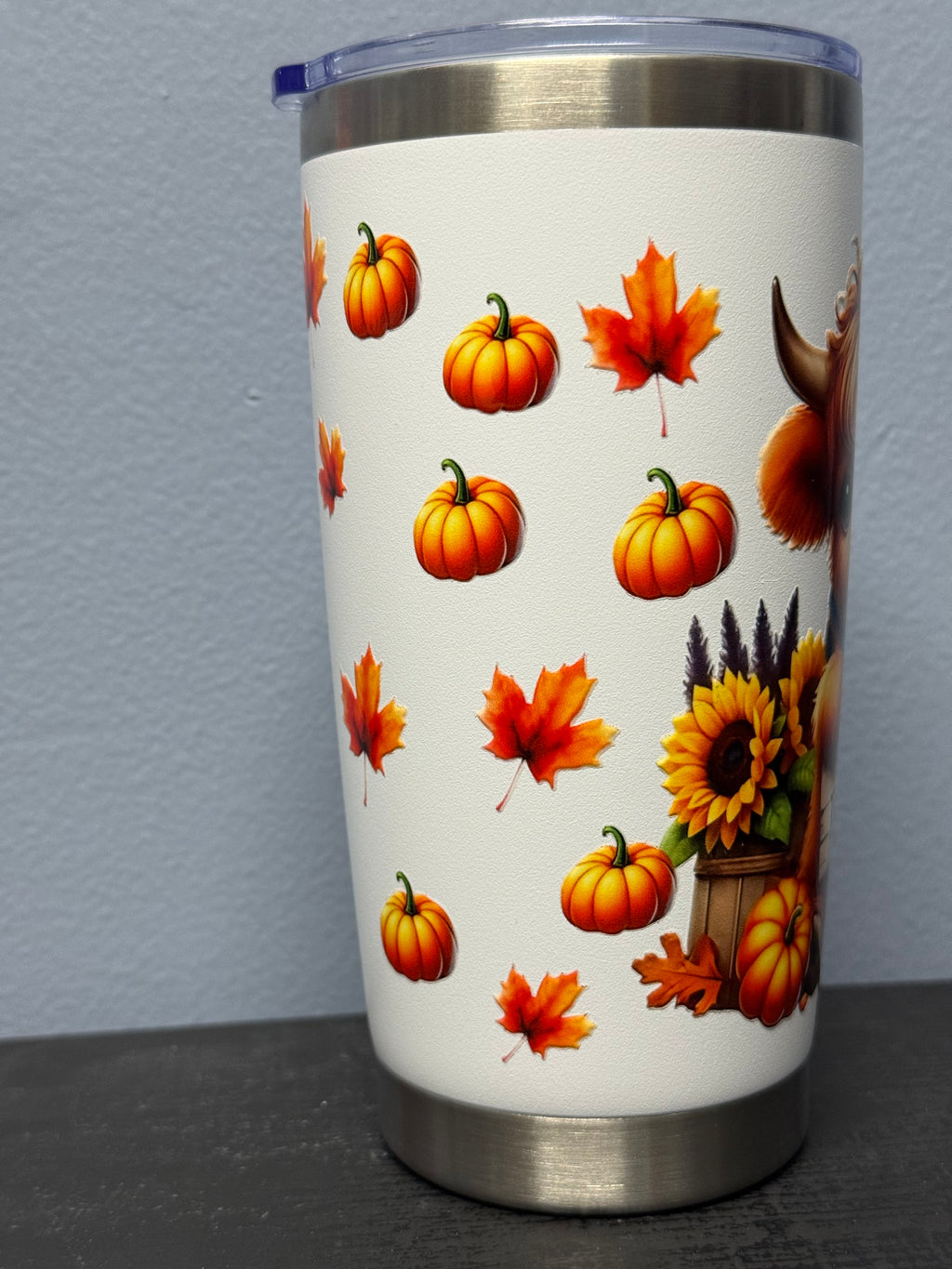 Fall 20 oz stainless steel Cow