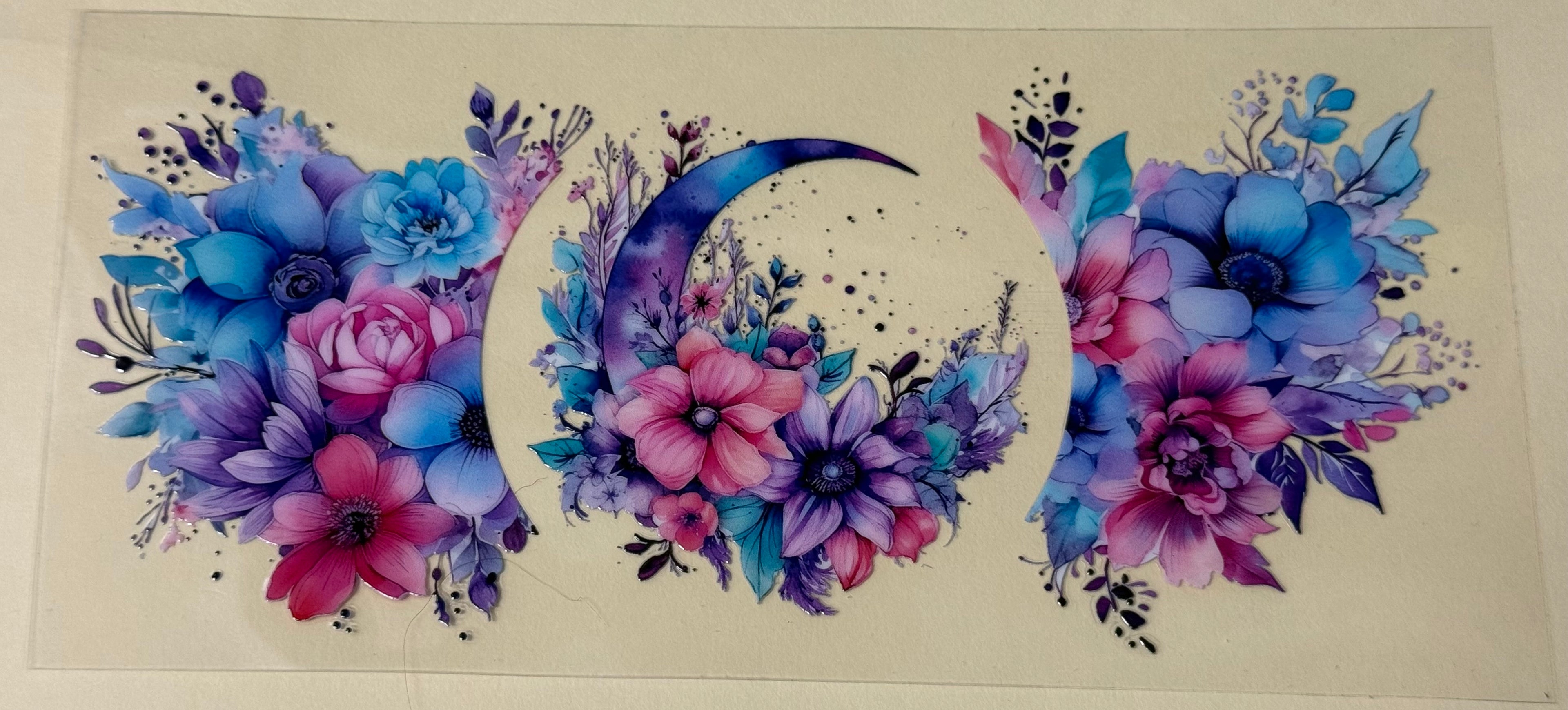 flowers and moons