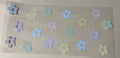 pastel color flowers