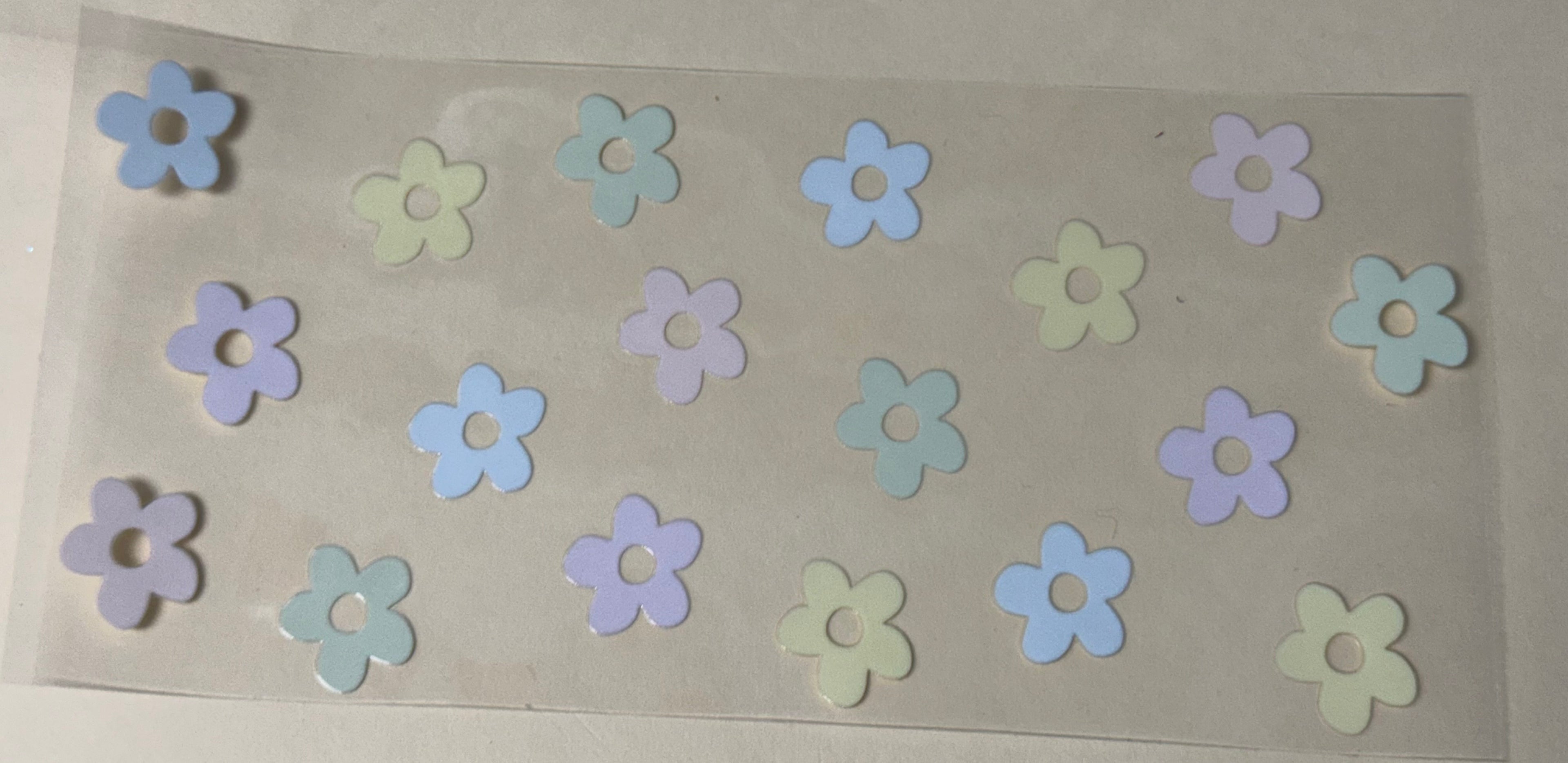 pastel color flowers