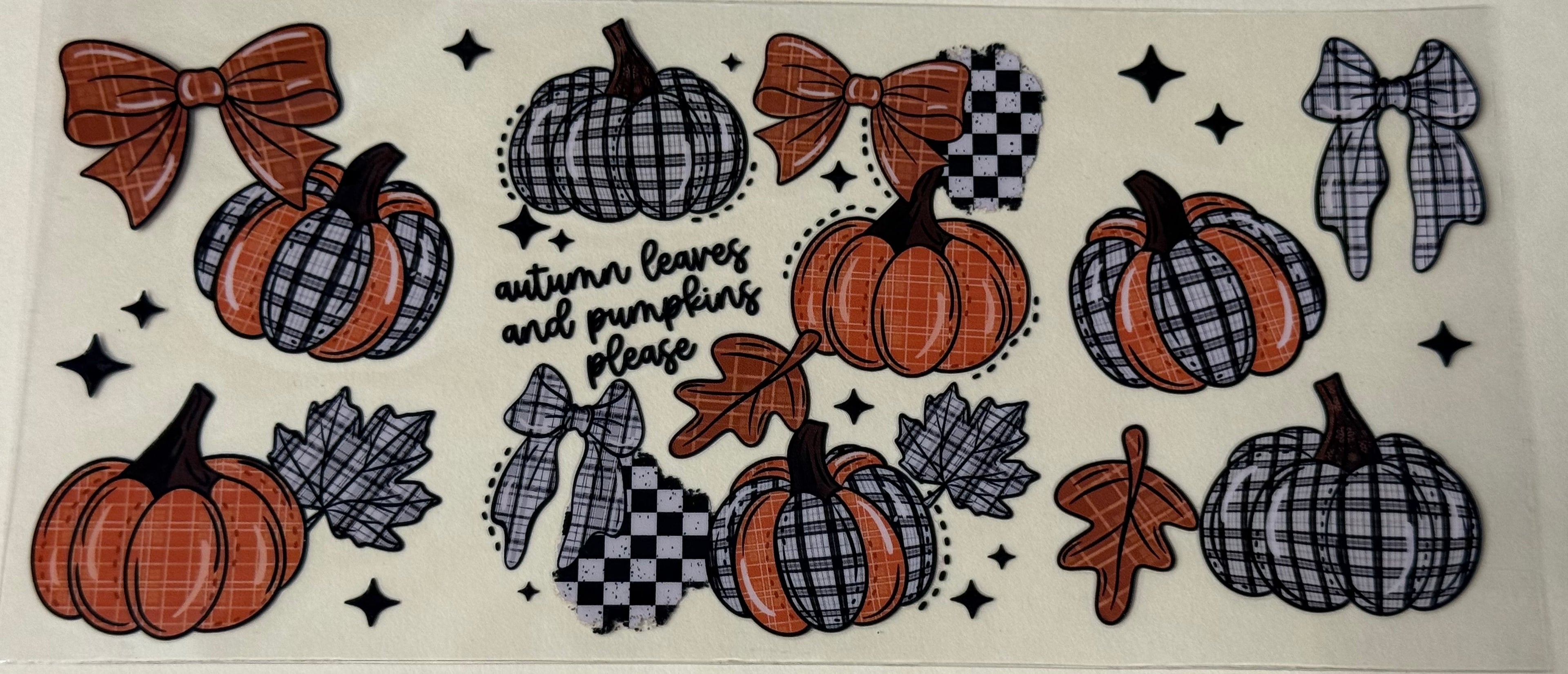 Autumn leaves and pumpkin please