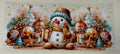 brown  snowman