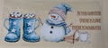 blue  snowman
