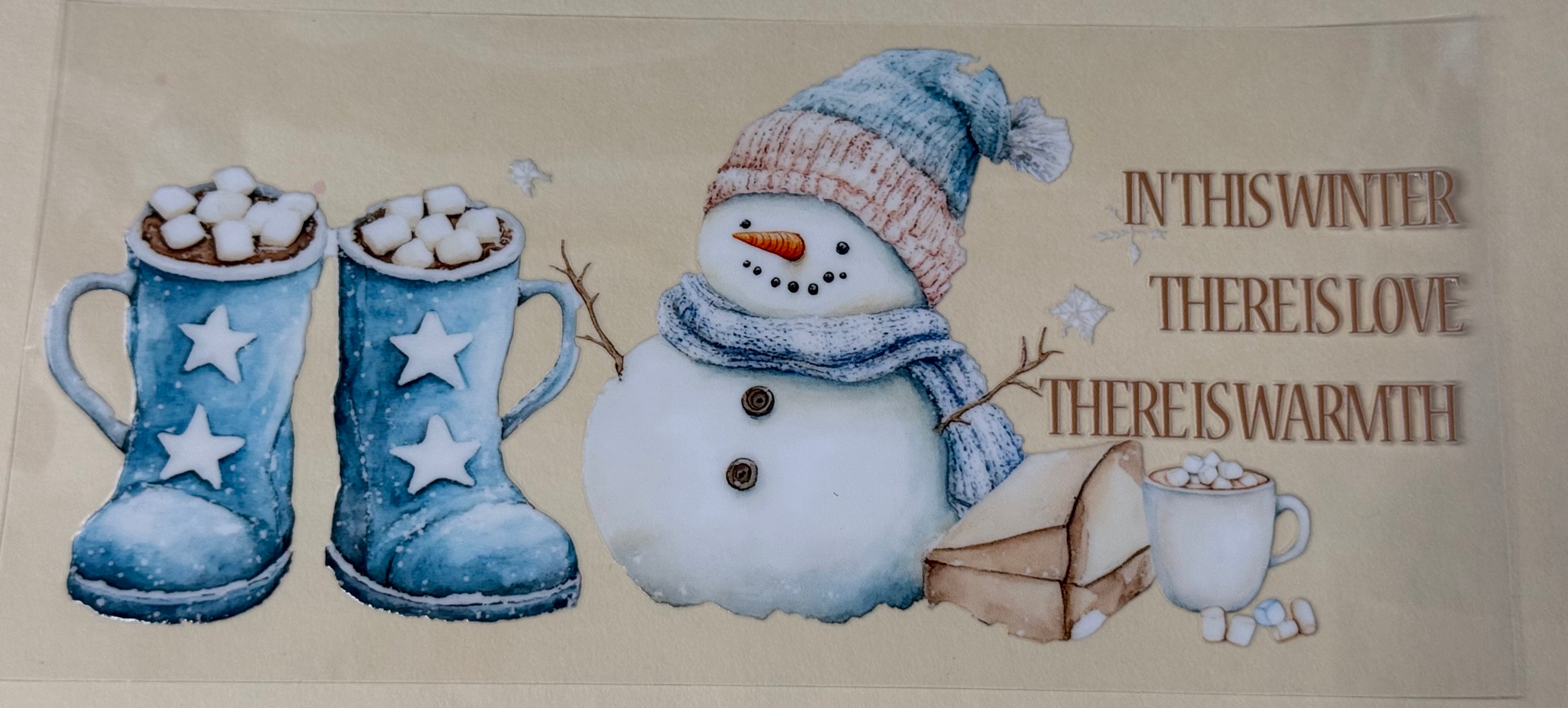 blue  snowman