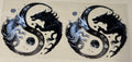 black and white dragon