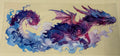 purple pink dragon