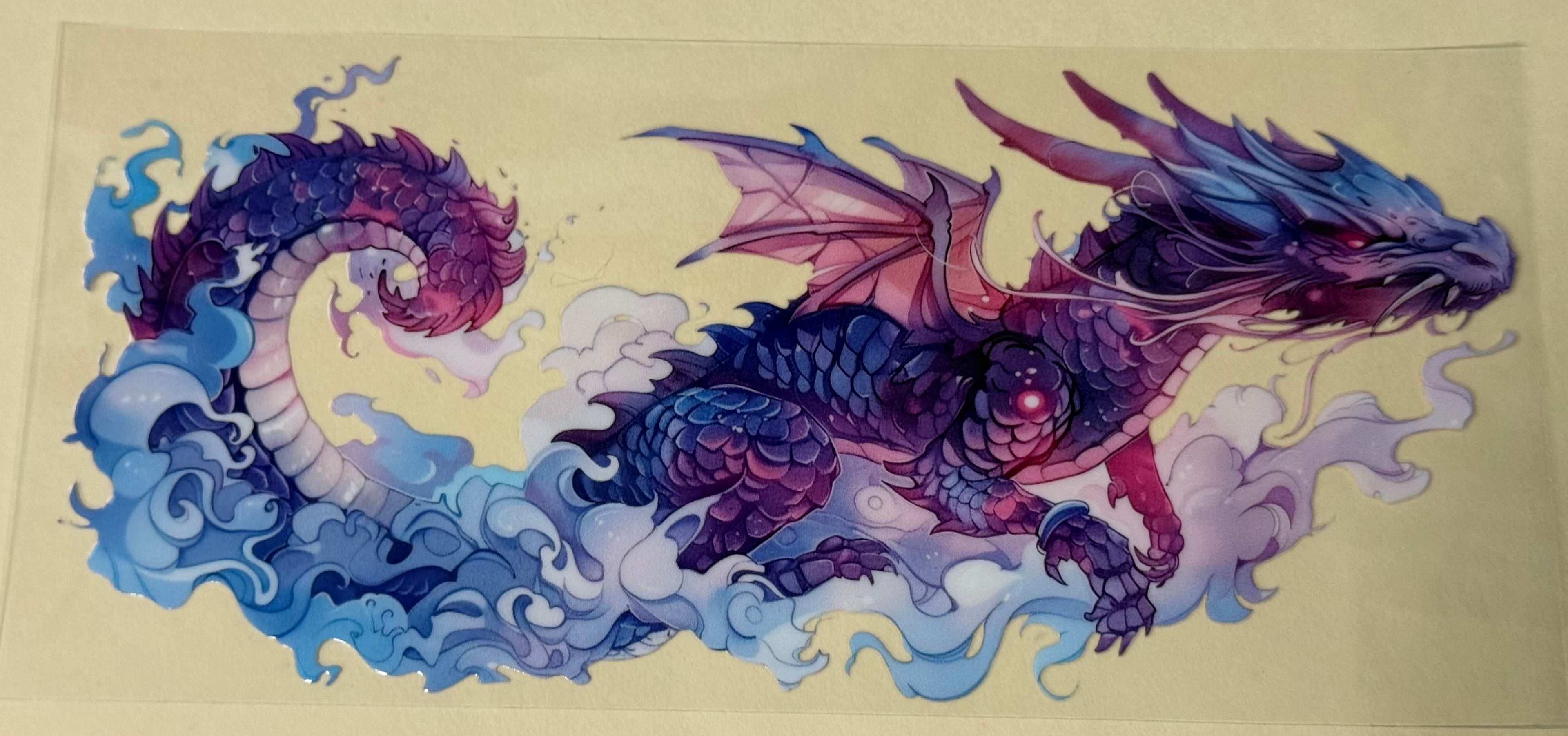purple pink dragon