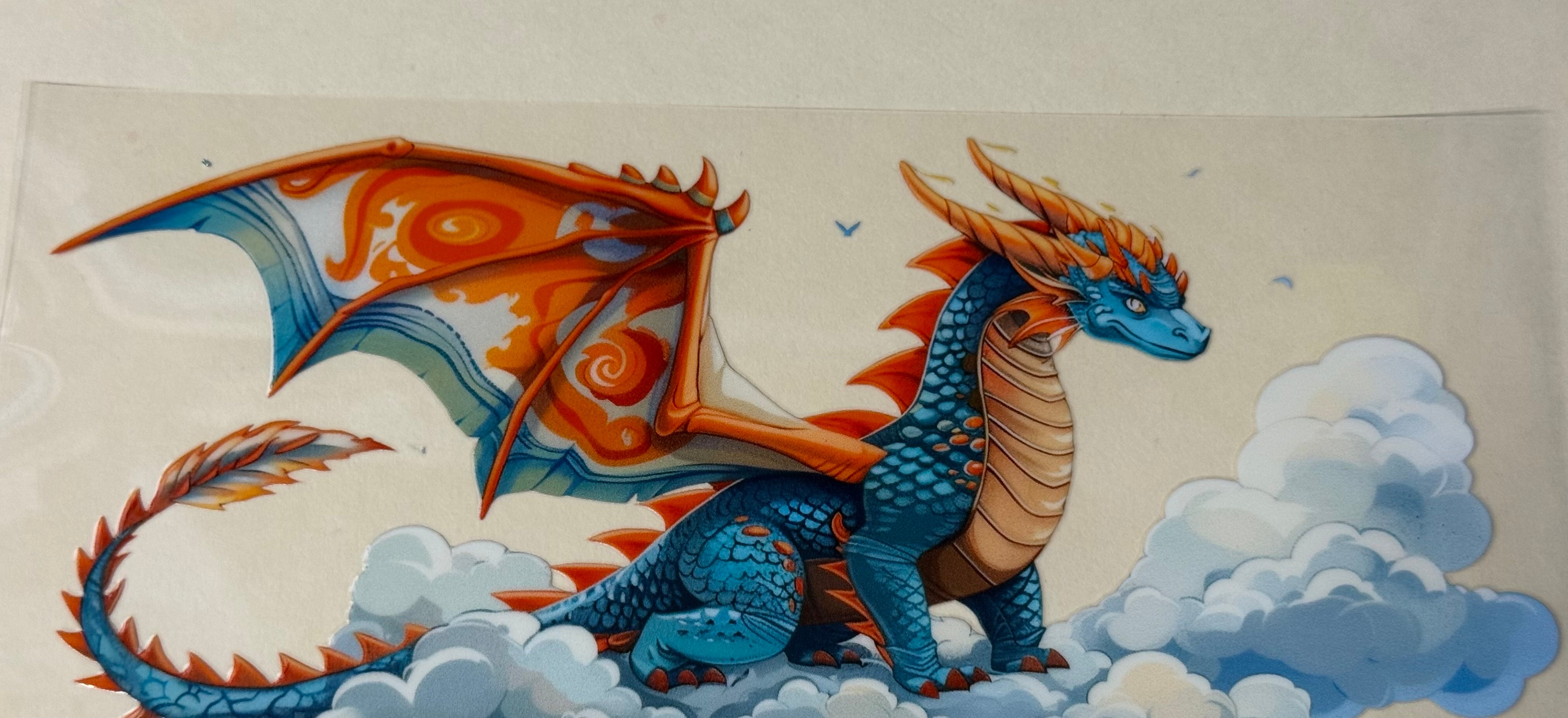 orange and blue dragon