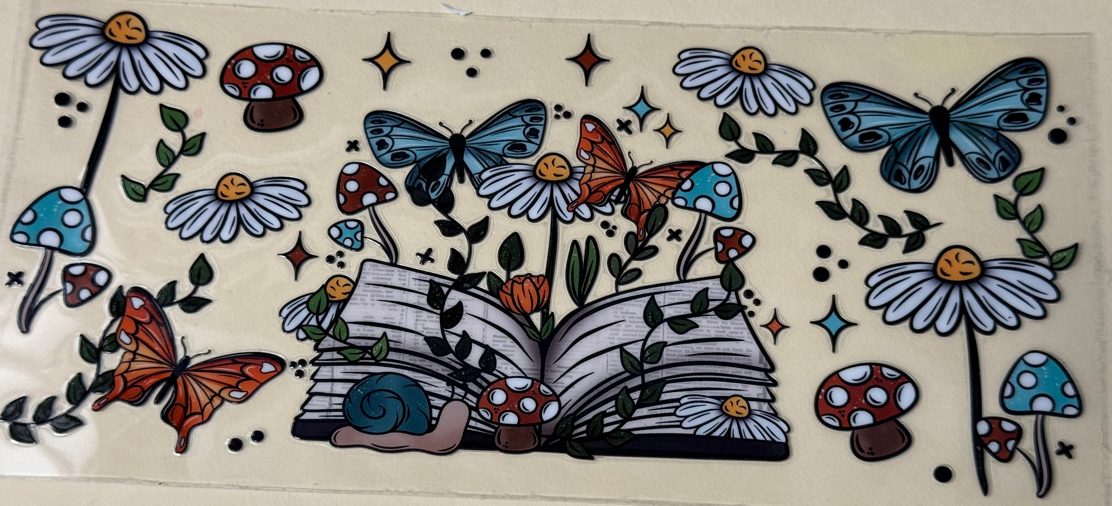 Book with flowers