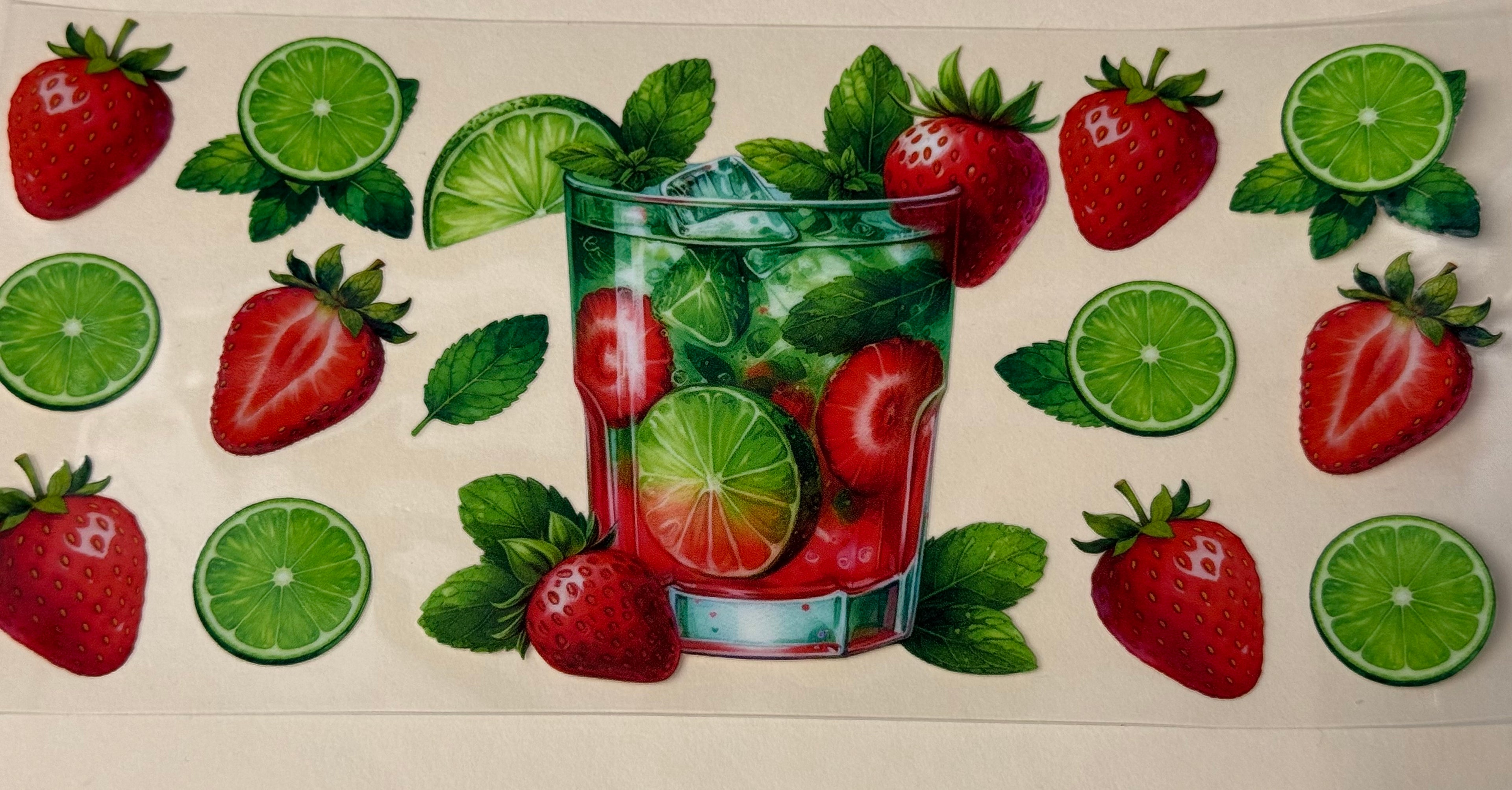 Strawberry and lime