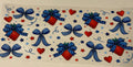 red and blue strawberries