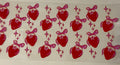pink and red. strawberries