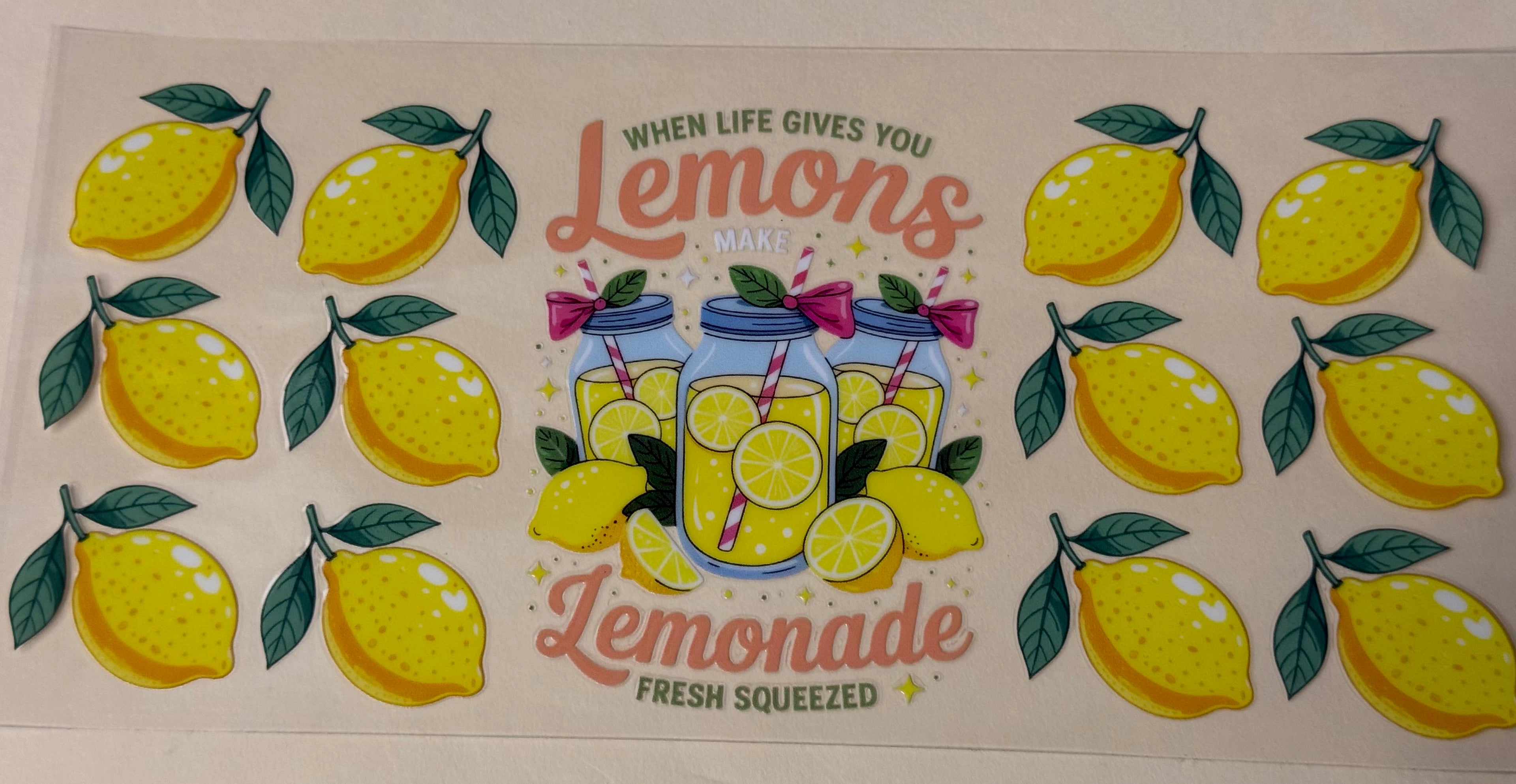 When life gives you lemons make lemonade