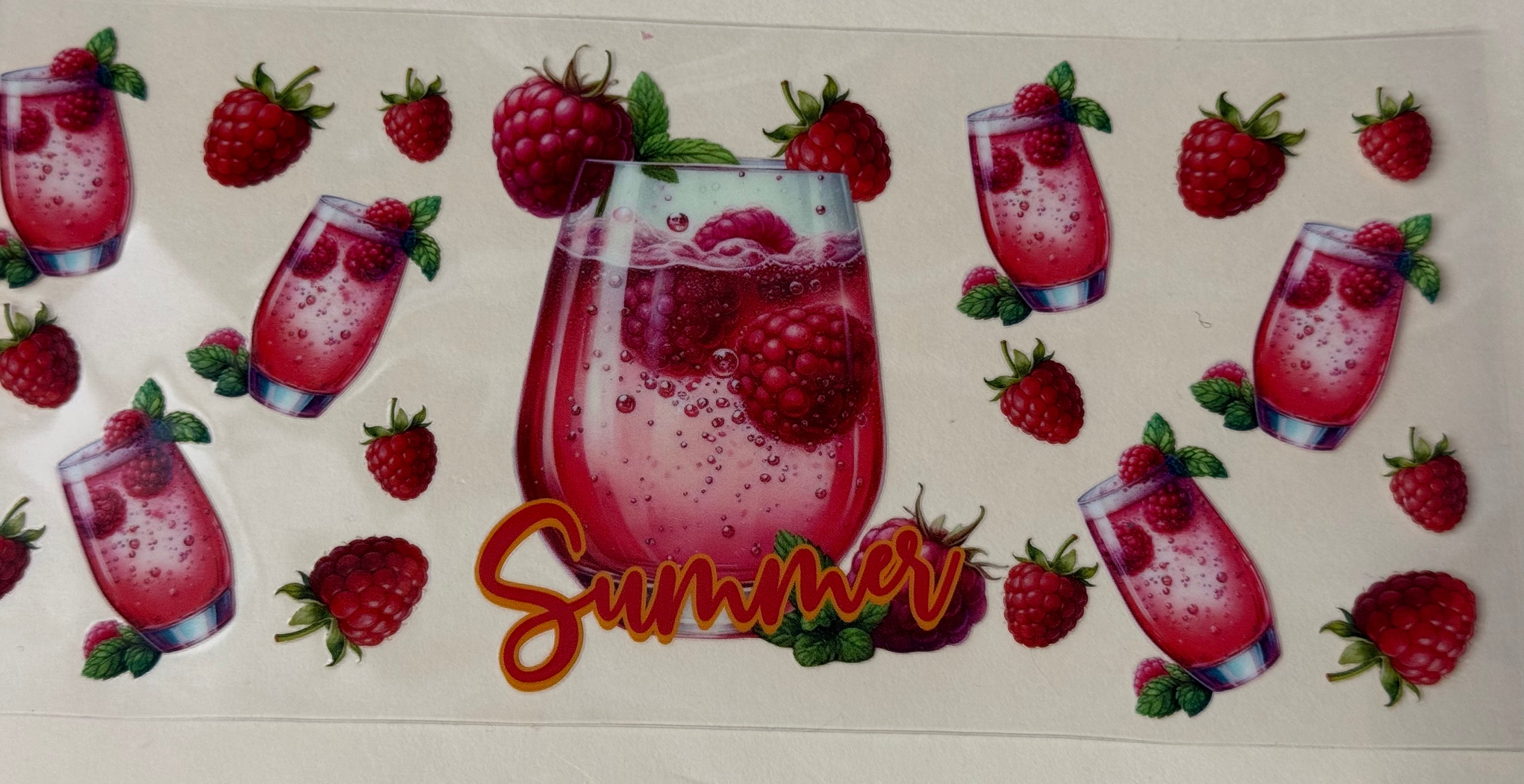 Raspberry summer drink