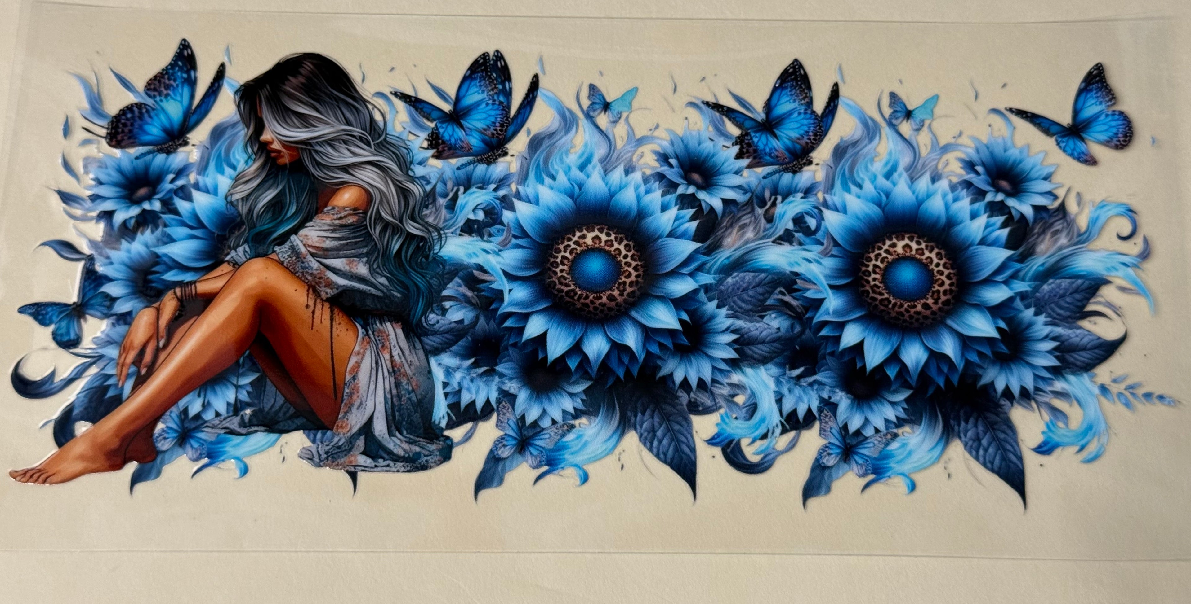 blue sunflower baddie