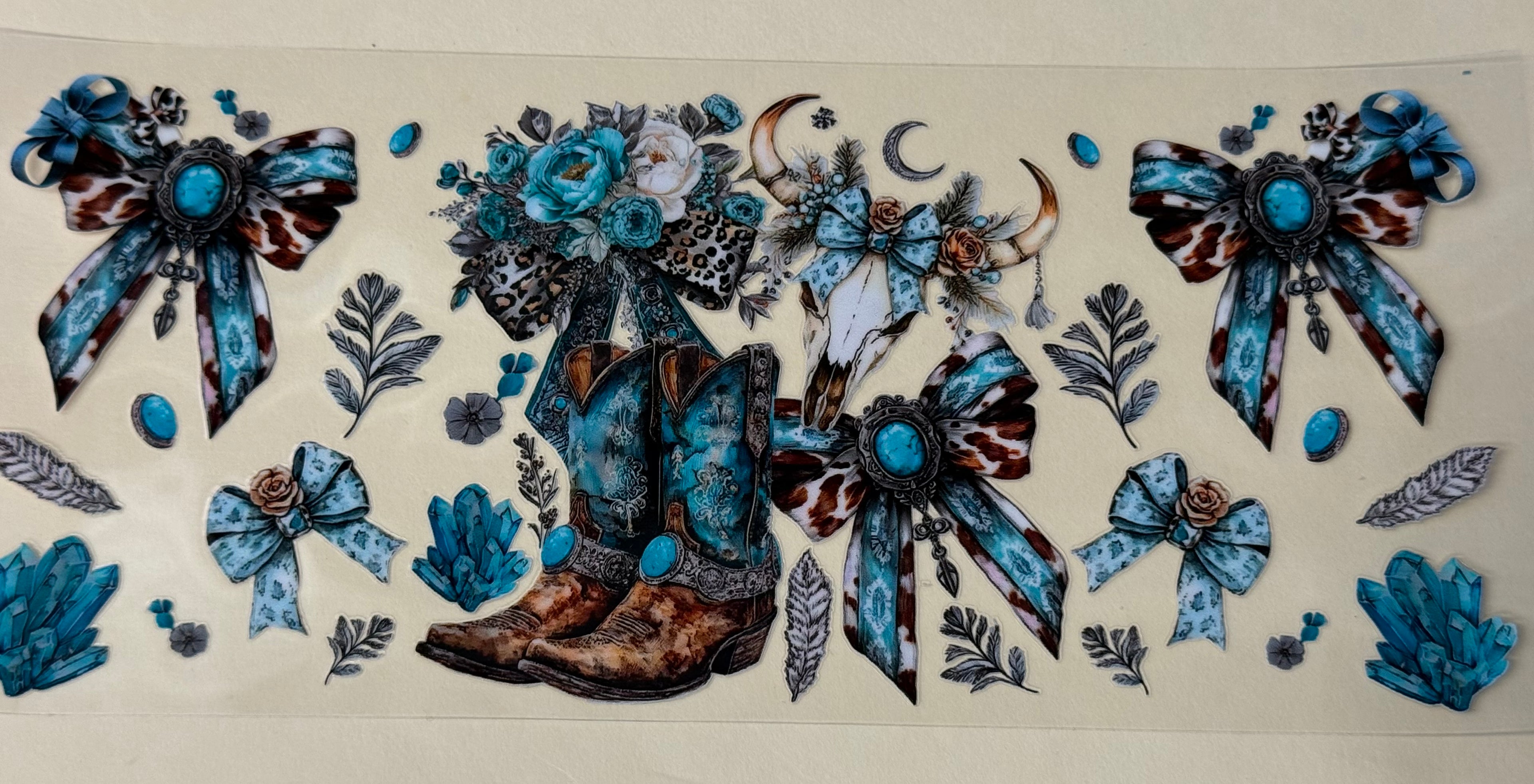 Teal western elements