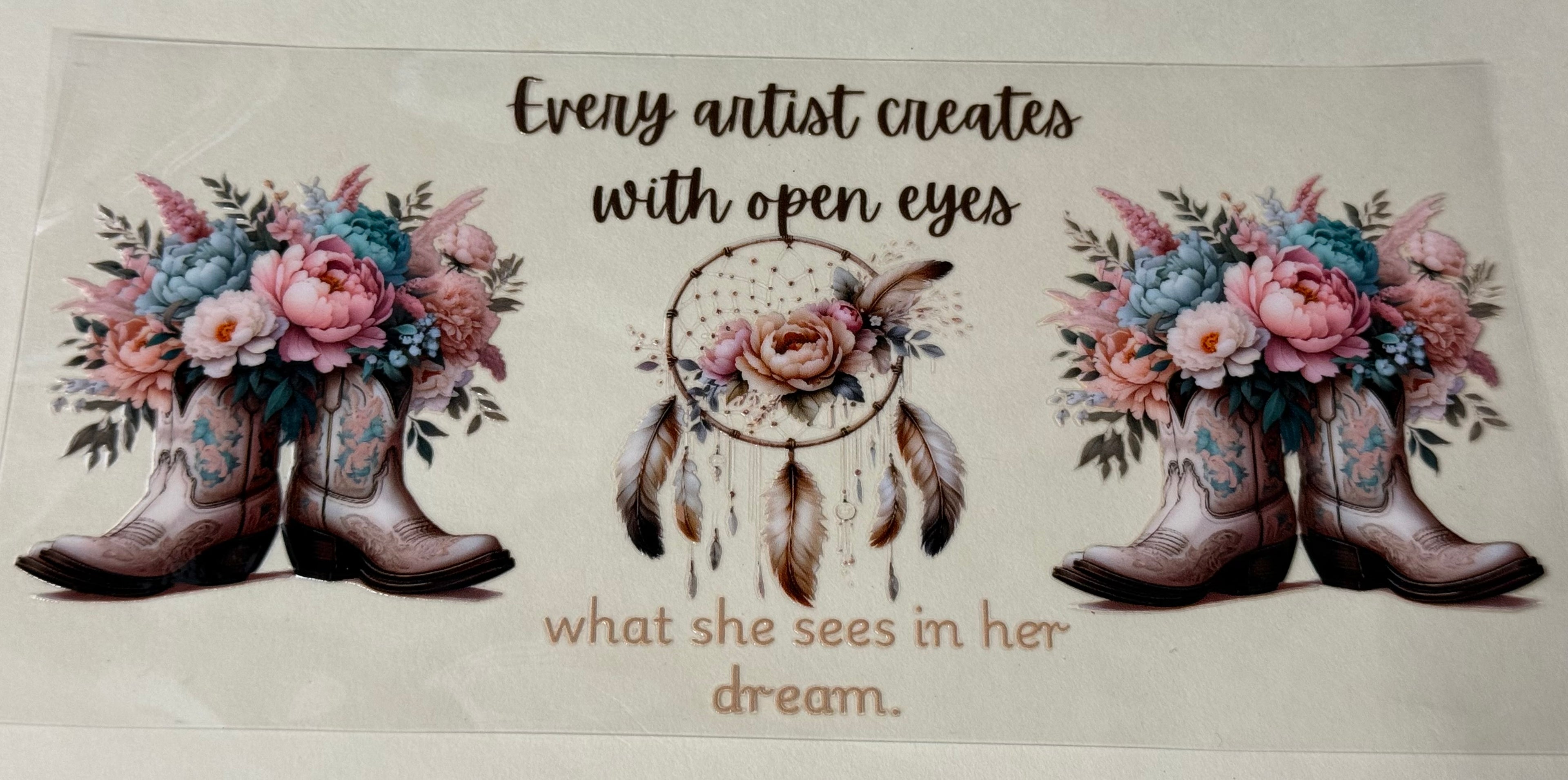 every artist creates with open eyes what she sees in her dream