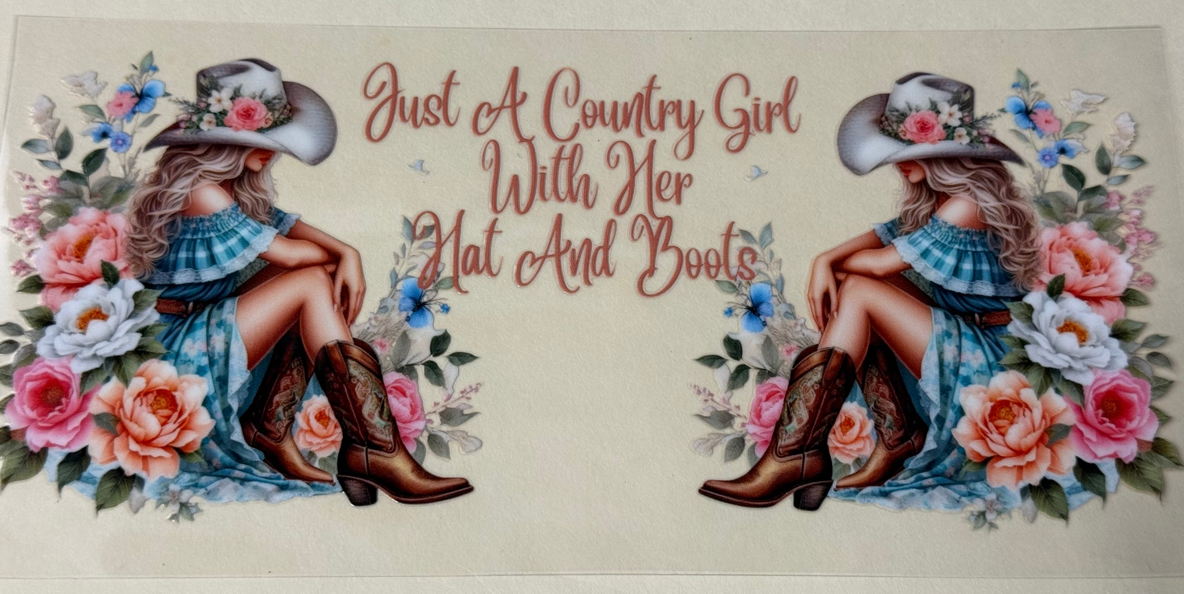 Just a country girl with her hat and books
