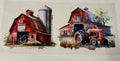 Tractor and barn