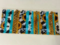 teal leperd print  cow print and sunflower