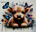 colorful cow