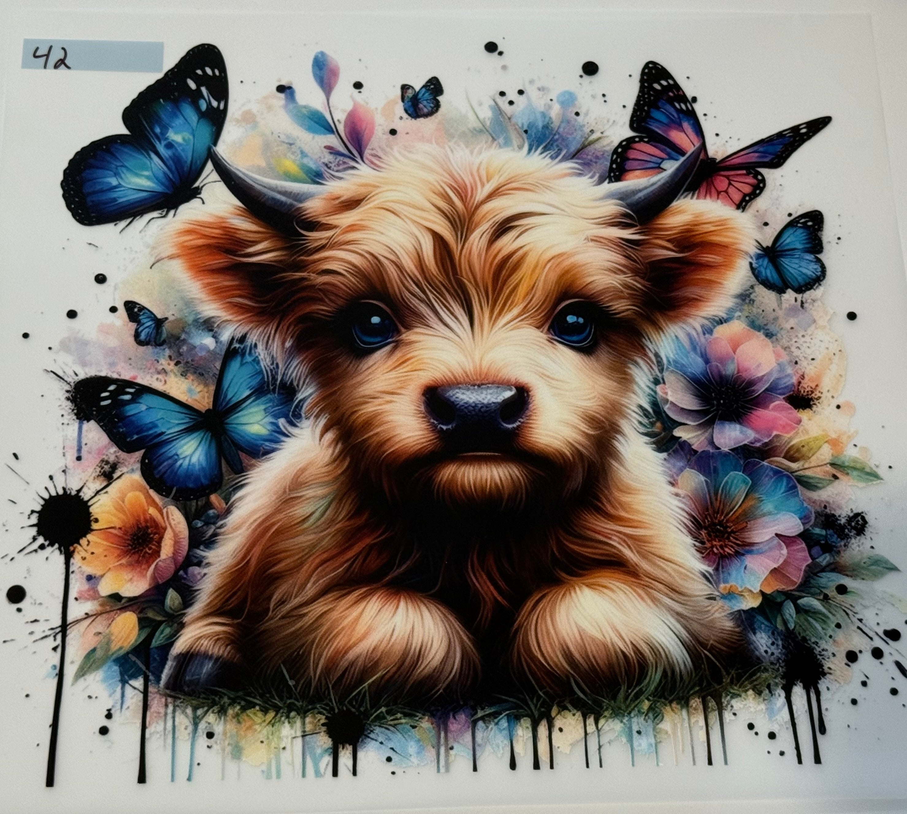 colorful cow