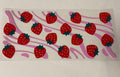 Strawberries with pink drizzle
