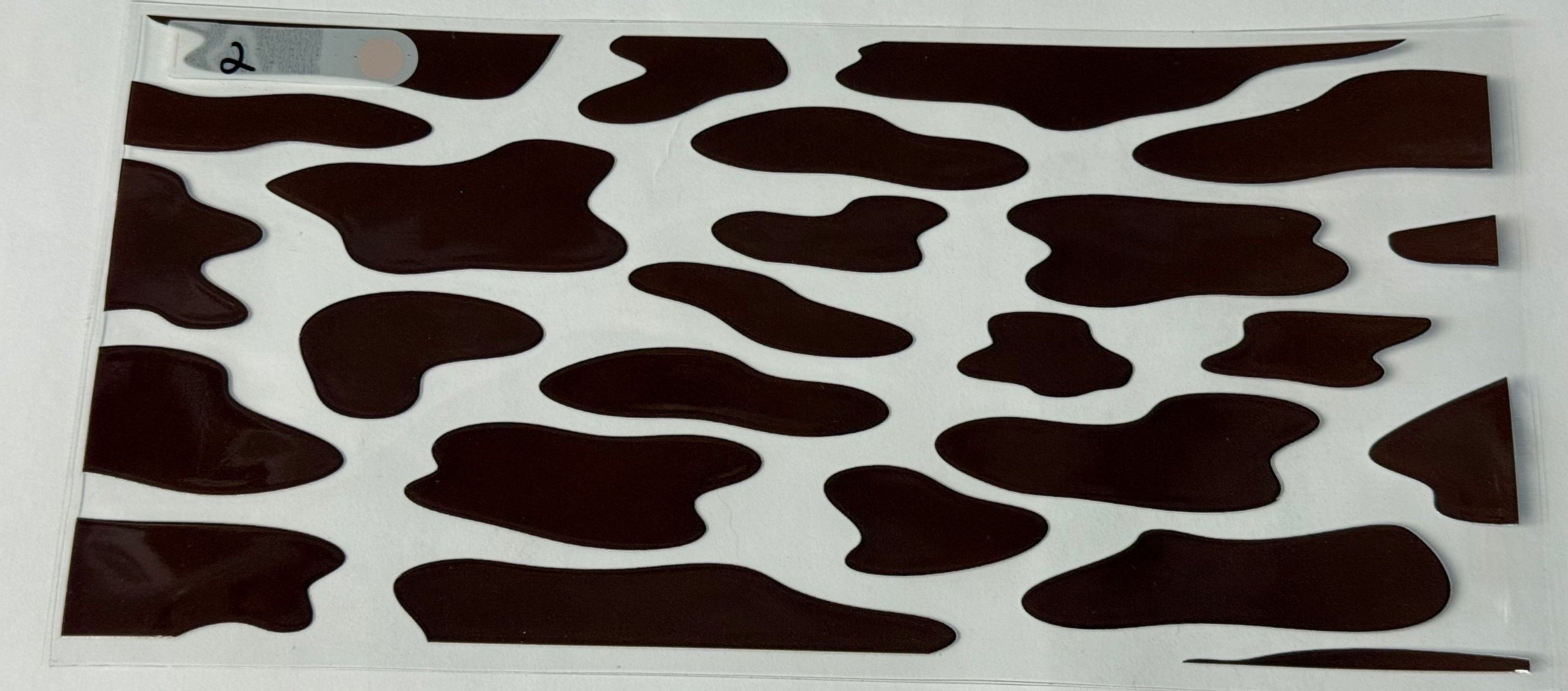 Brown cow print
