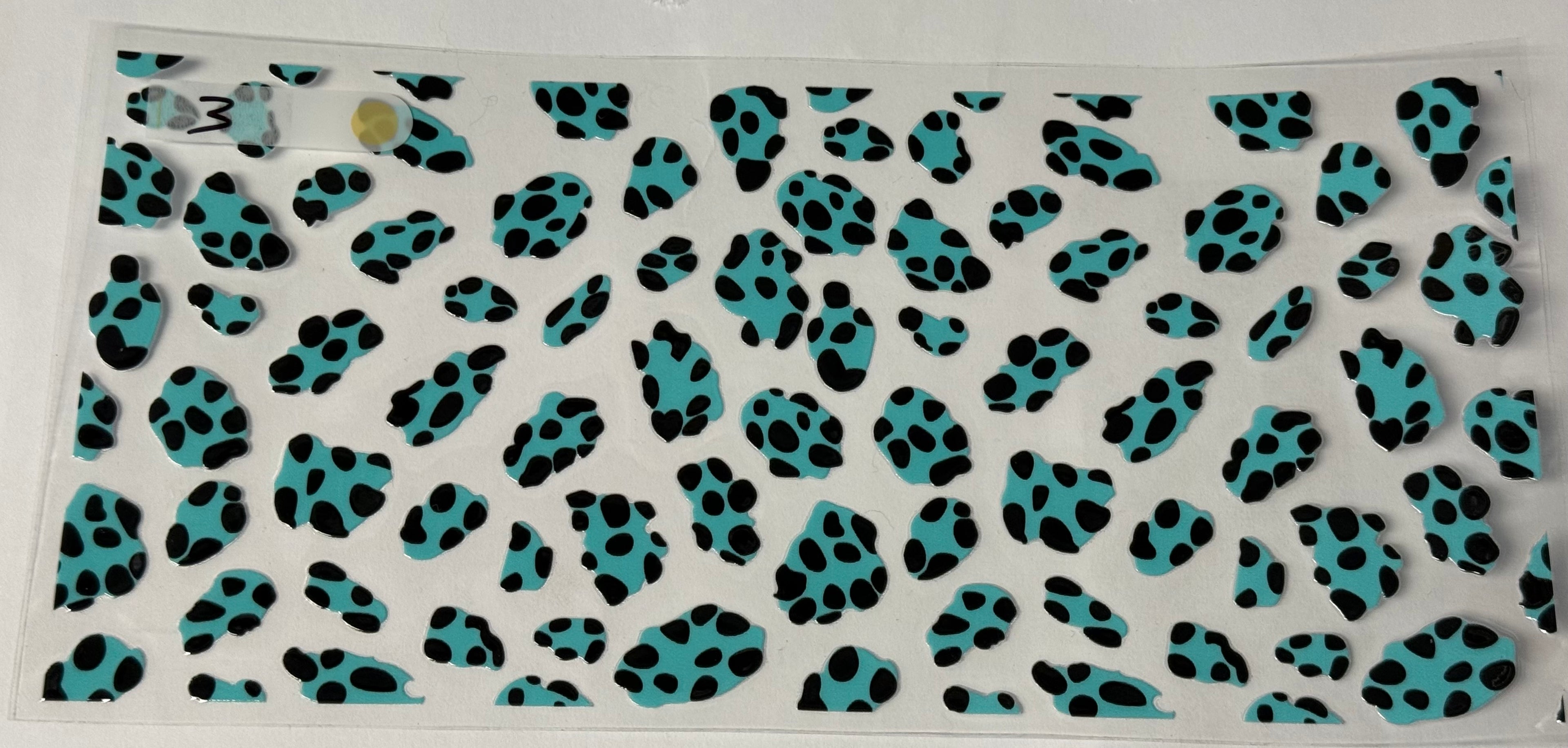 Teal Leopard Print