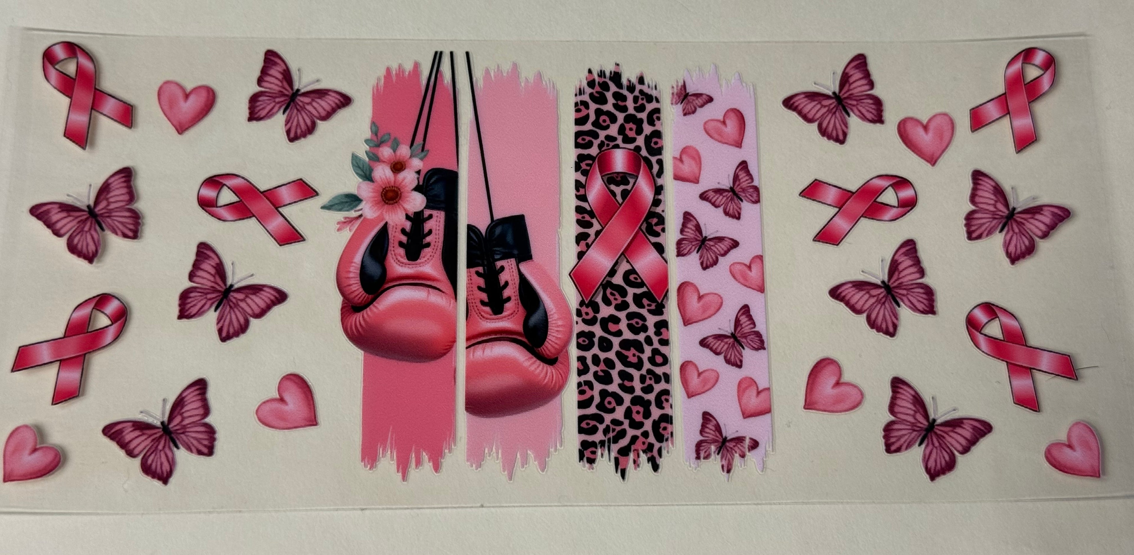 Pink Ribbon boxer gloves