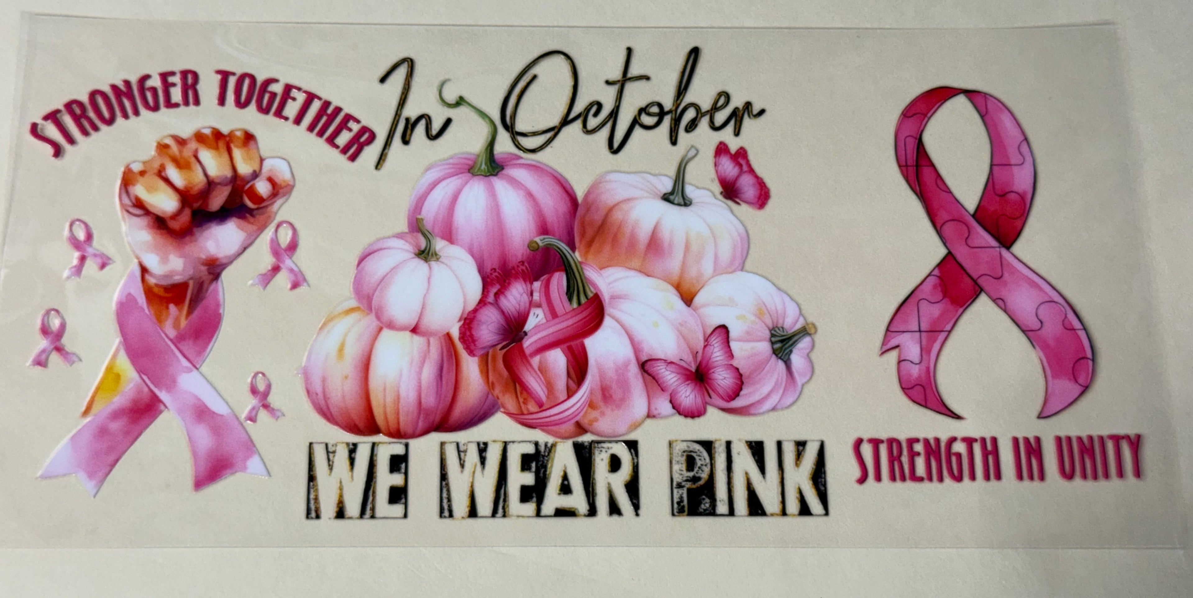 in October we wear pink