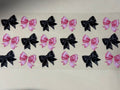 black and pink bows